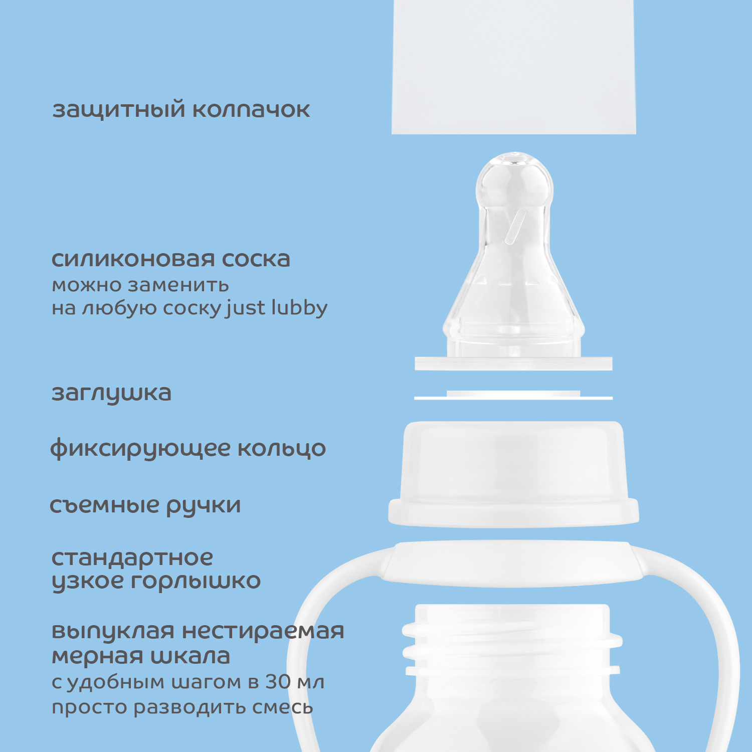 Бутылочка Lubby 125 мл - фото 2