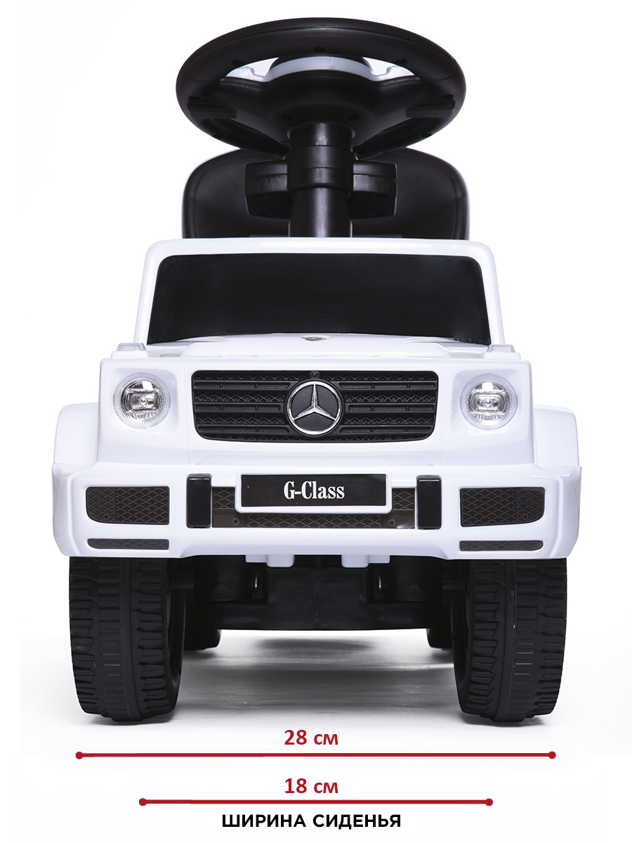 Пушкар BabyCare Mercedes G350d белый - фото 9