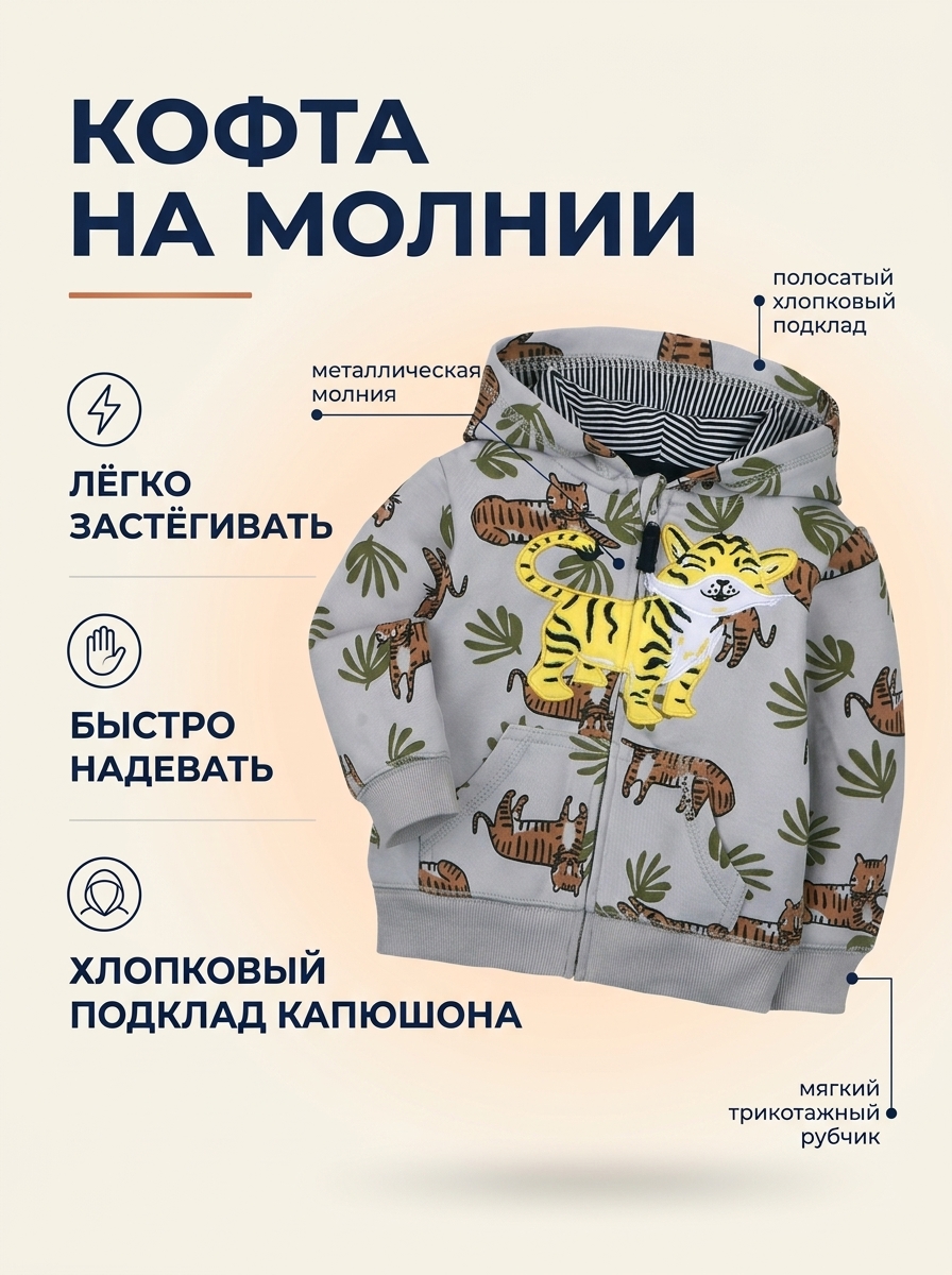 Костюм Bambooland GreyTiger-costume - фото 7