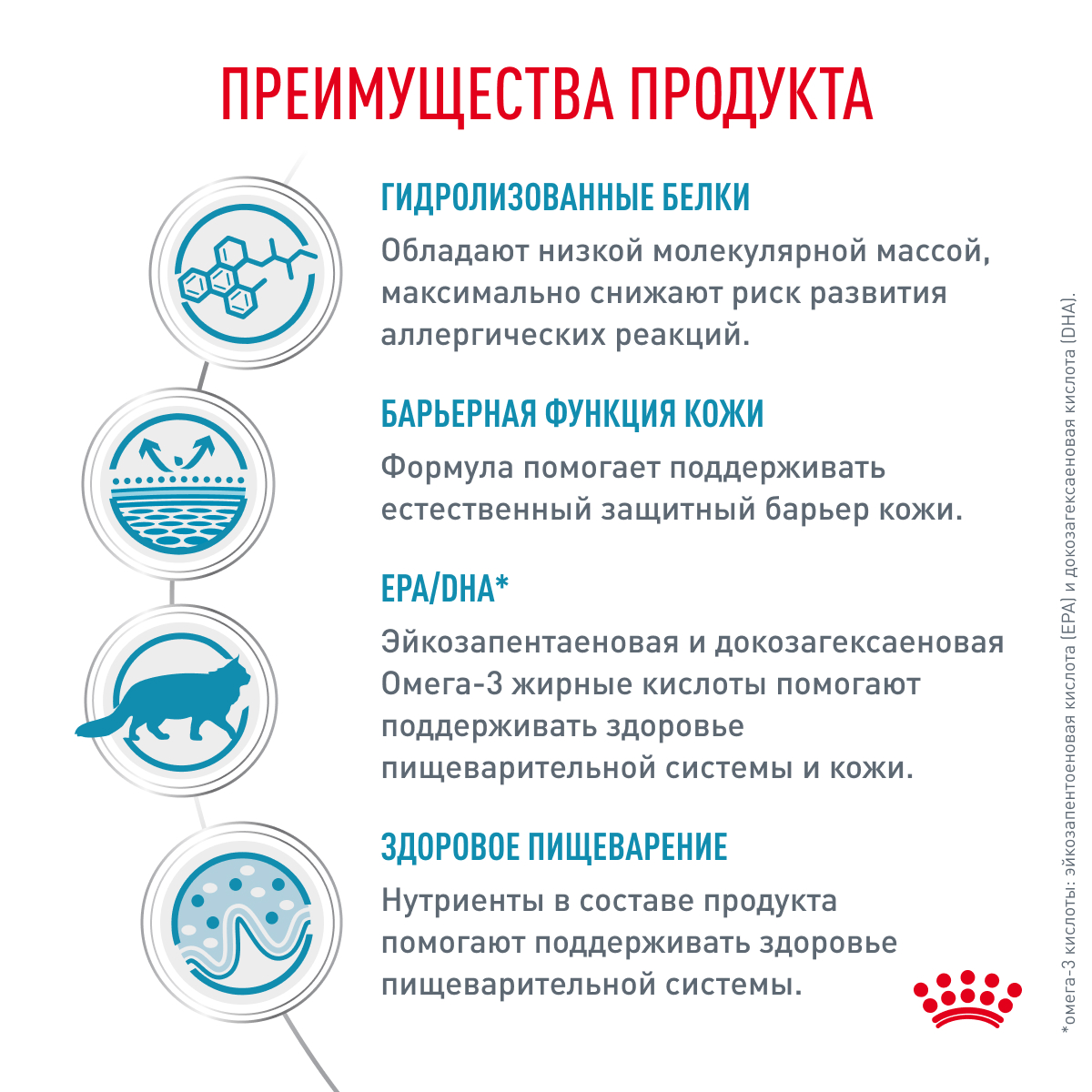 Корм для кошек ROYAL CANIN Hypoallergenic при пищевой аллергии 2кг - фото 3