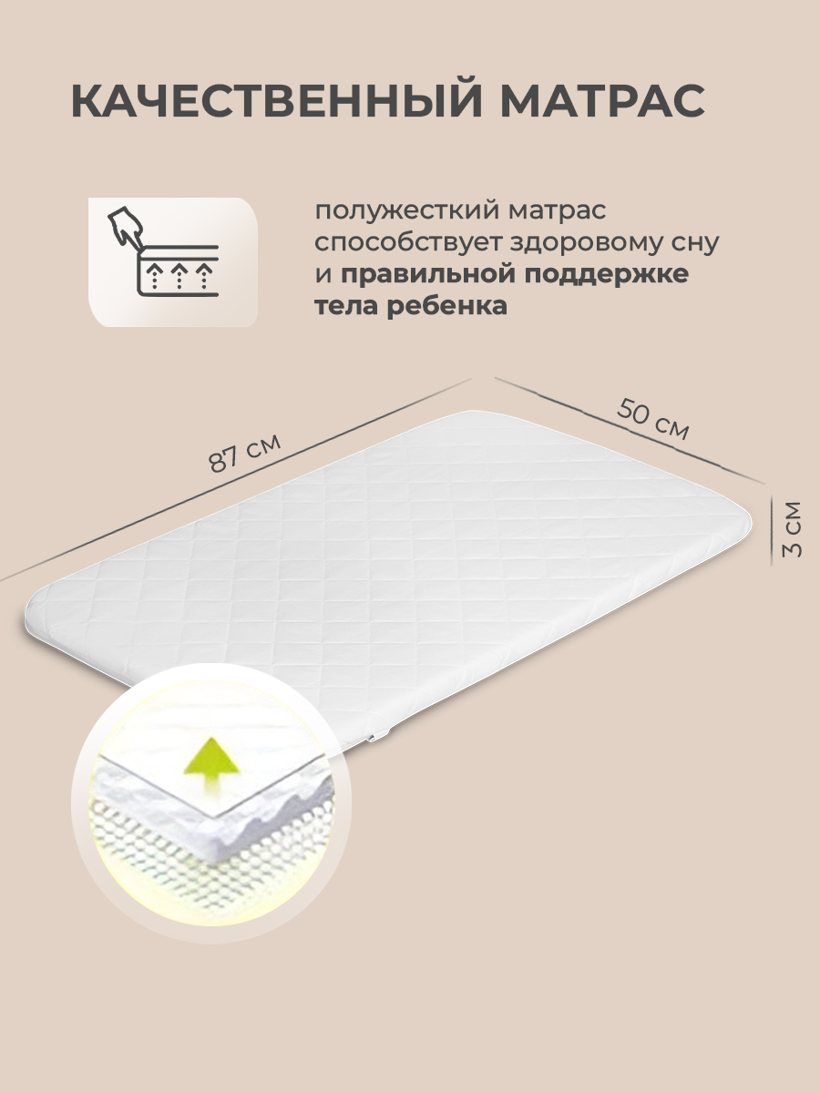 Колыбель Lionelo Leonie Beige Sand - фото 4