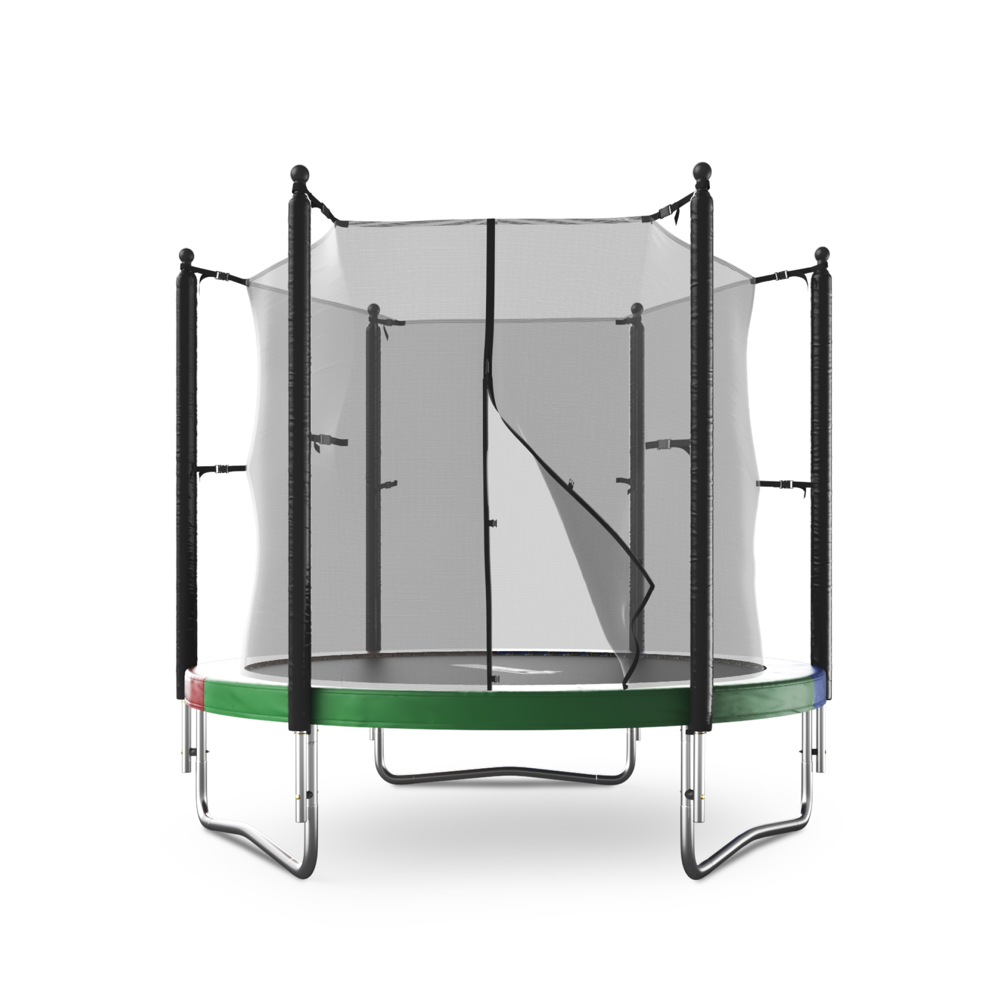 Батут каркасный Simple 8ft UNIX line с внутренней защитной сеткой общий диаметр 244 см до 140 кг - фото 16