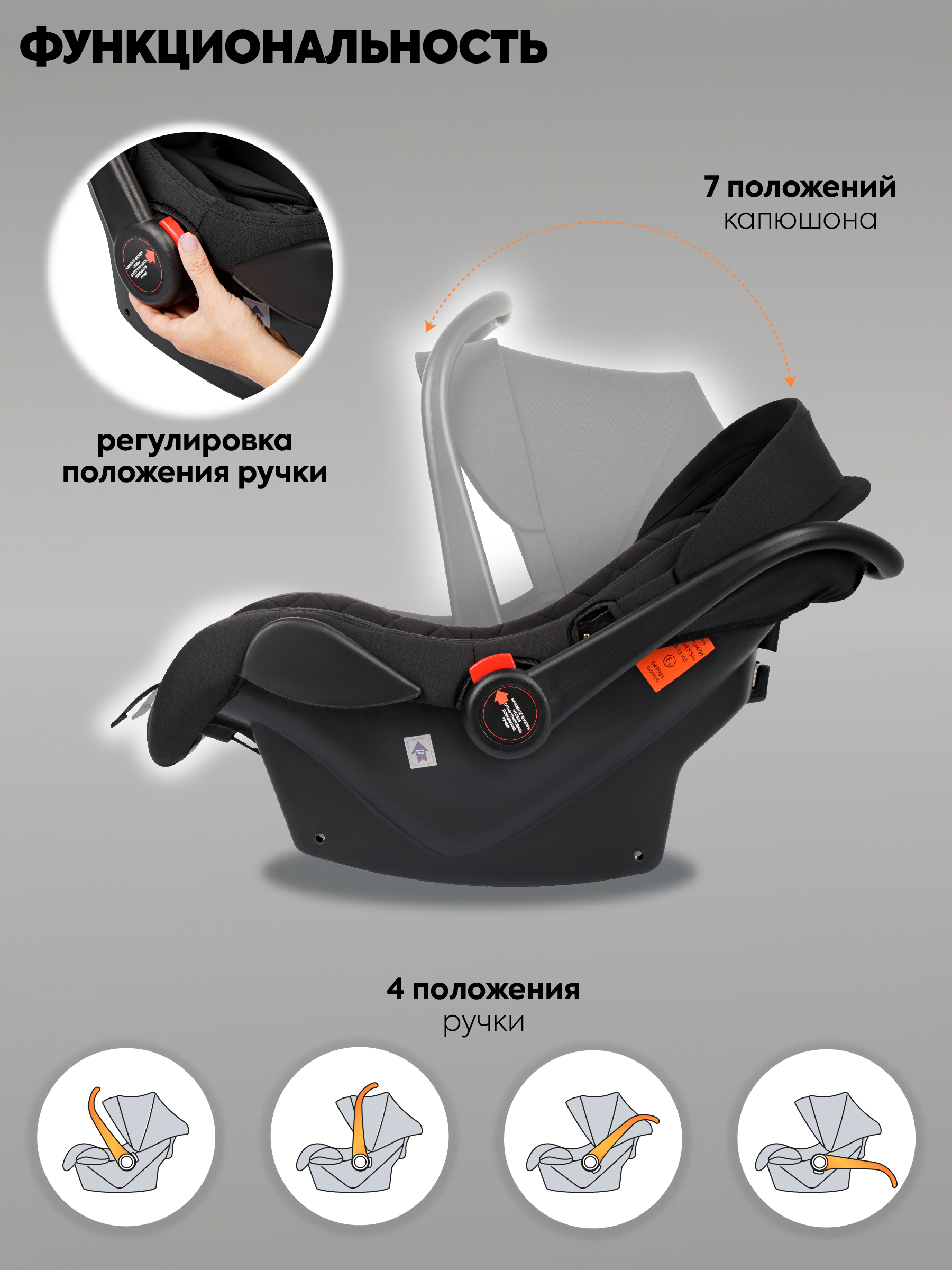 Автокресло Indigo Indigo Solo 0 (0 -13 кг) черный - фото 5