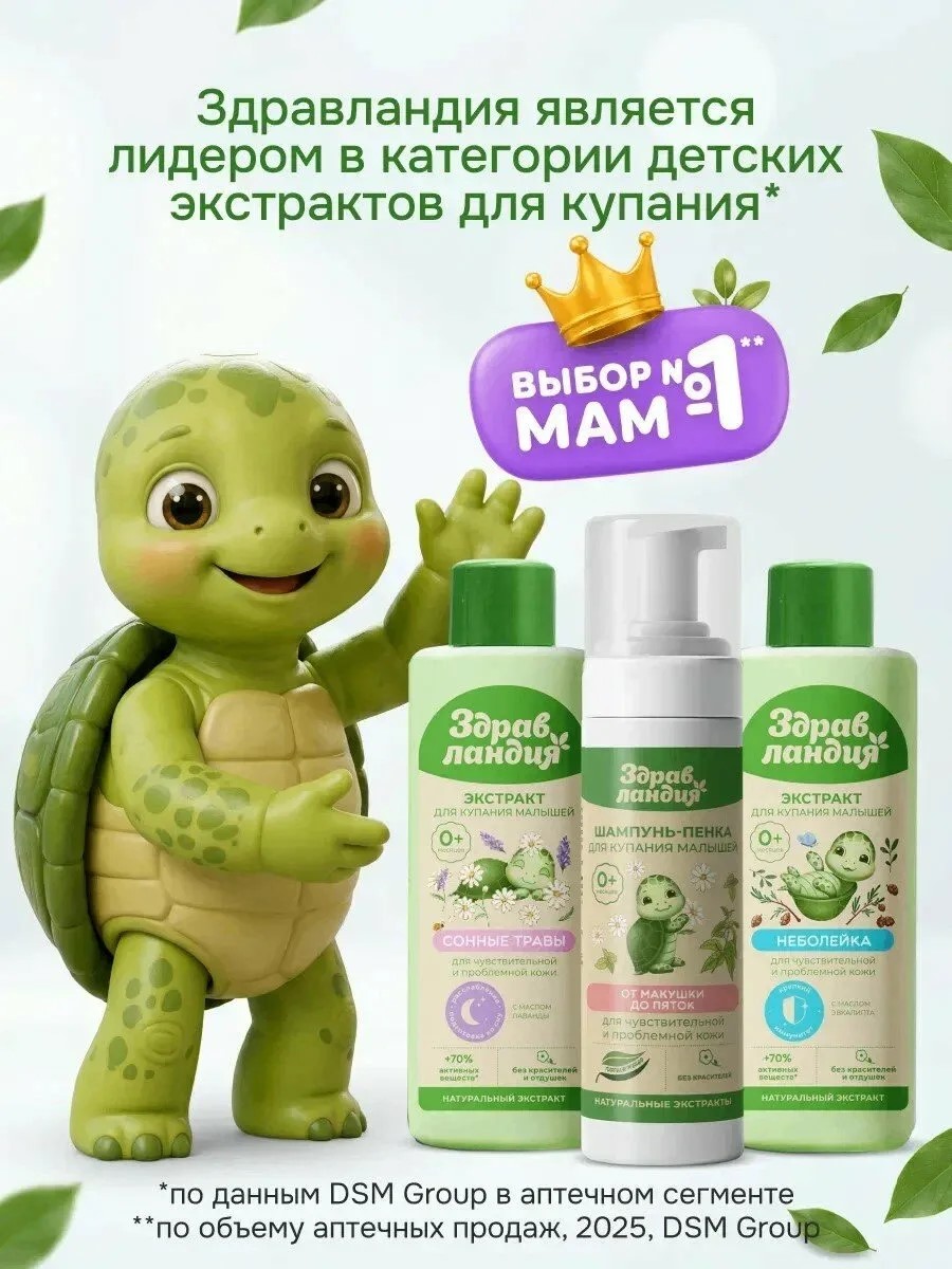 Экстракт для купания Здравландия Неболейка 1000 мл - фото 8