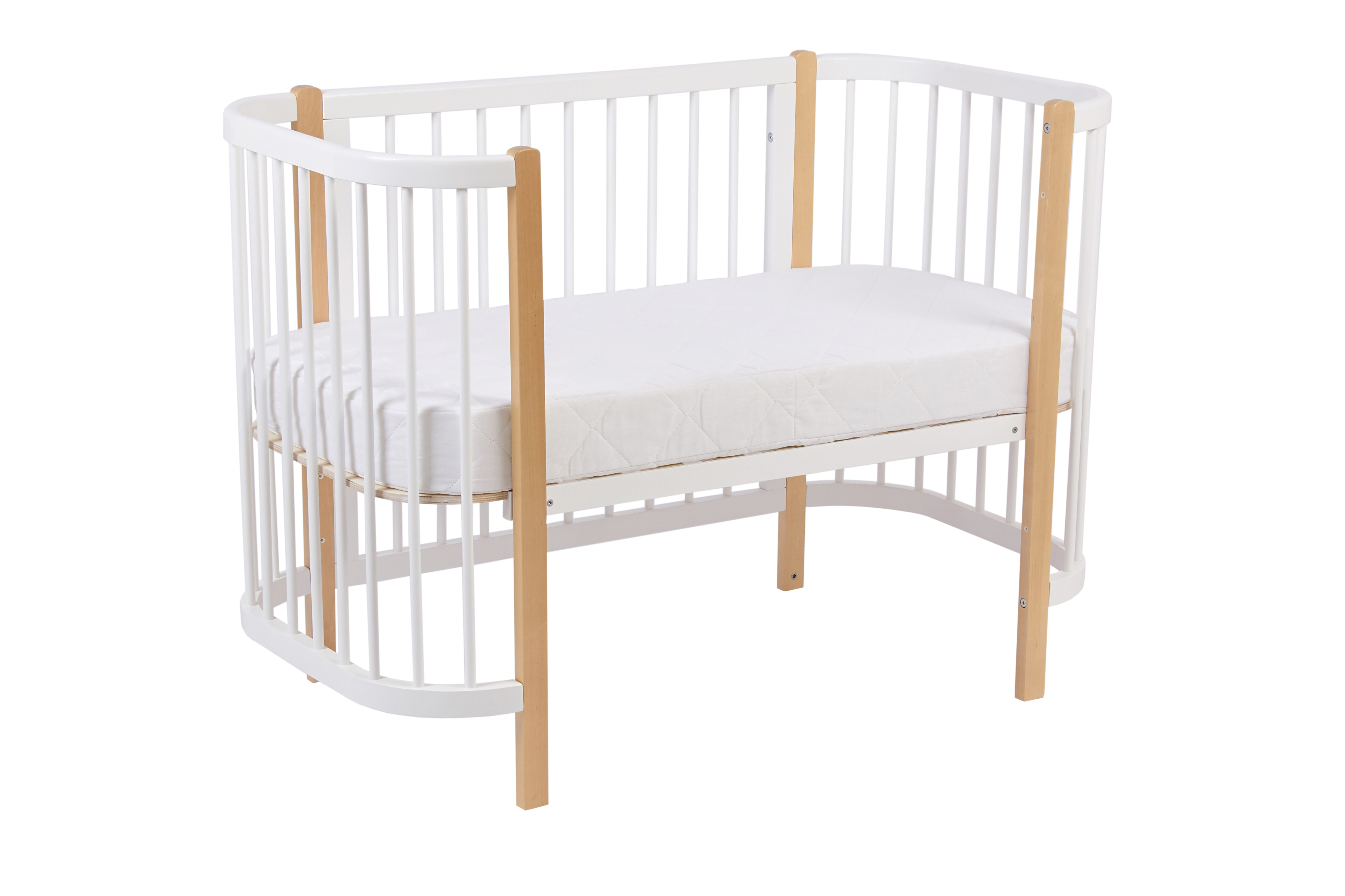 Детская кроватка Polini kids 350 прямоугольная, продольный маятник (белый) - фото 22