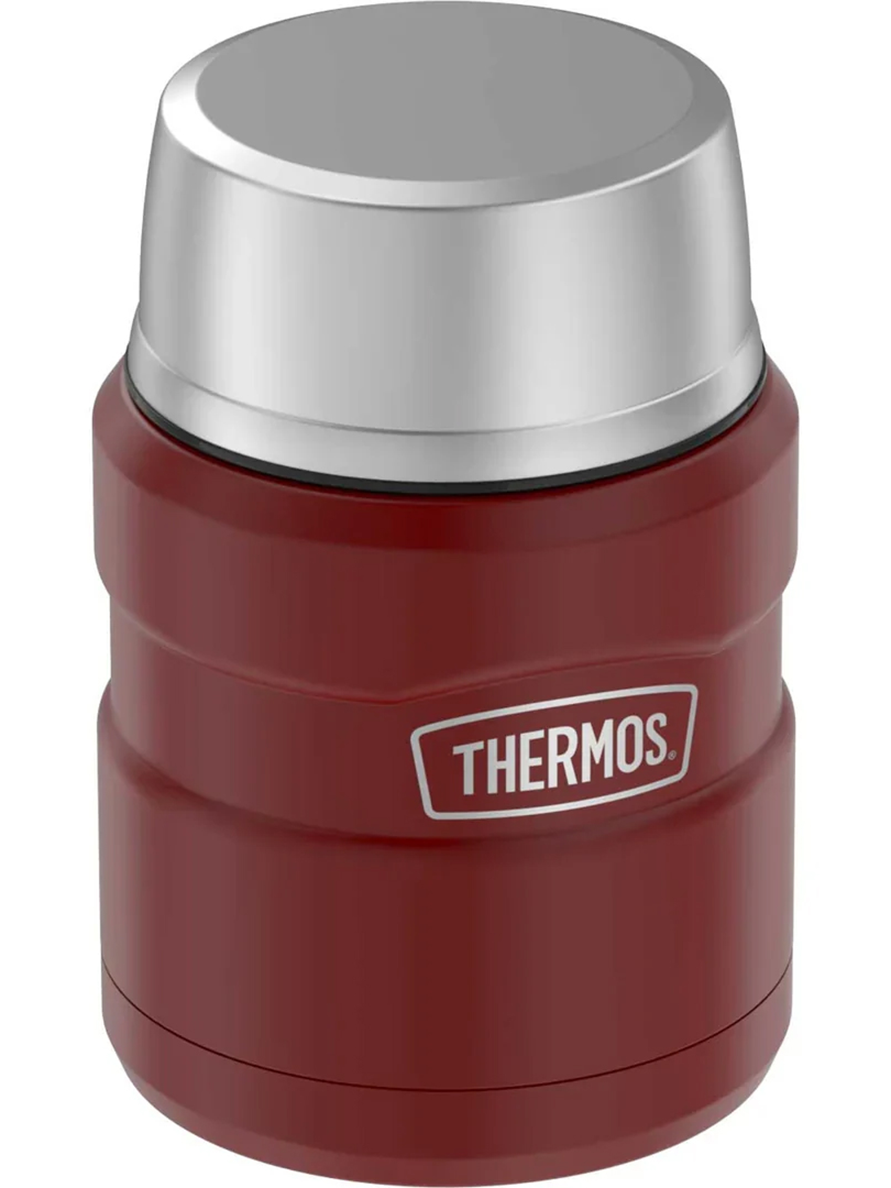 Термос для еды супа 470 мл с ложкой THERMOS KING-3000 кармино-красный – нержавеющая сталь герметичный тепло/холод 9/14 часов - фото 8