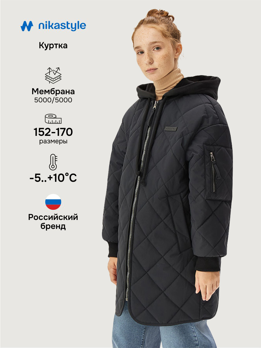 Куртка NIKASTYLE 5м5426 черный - фото 2