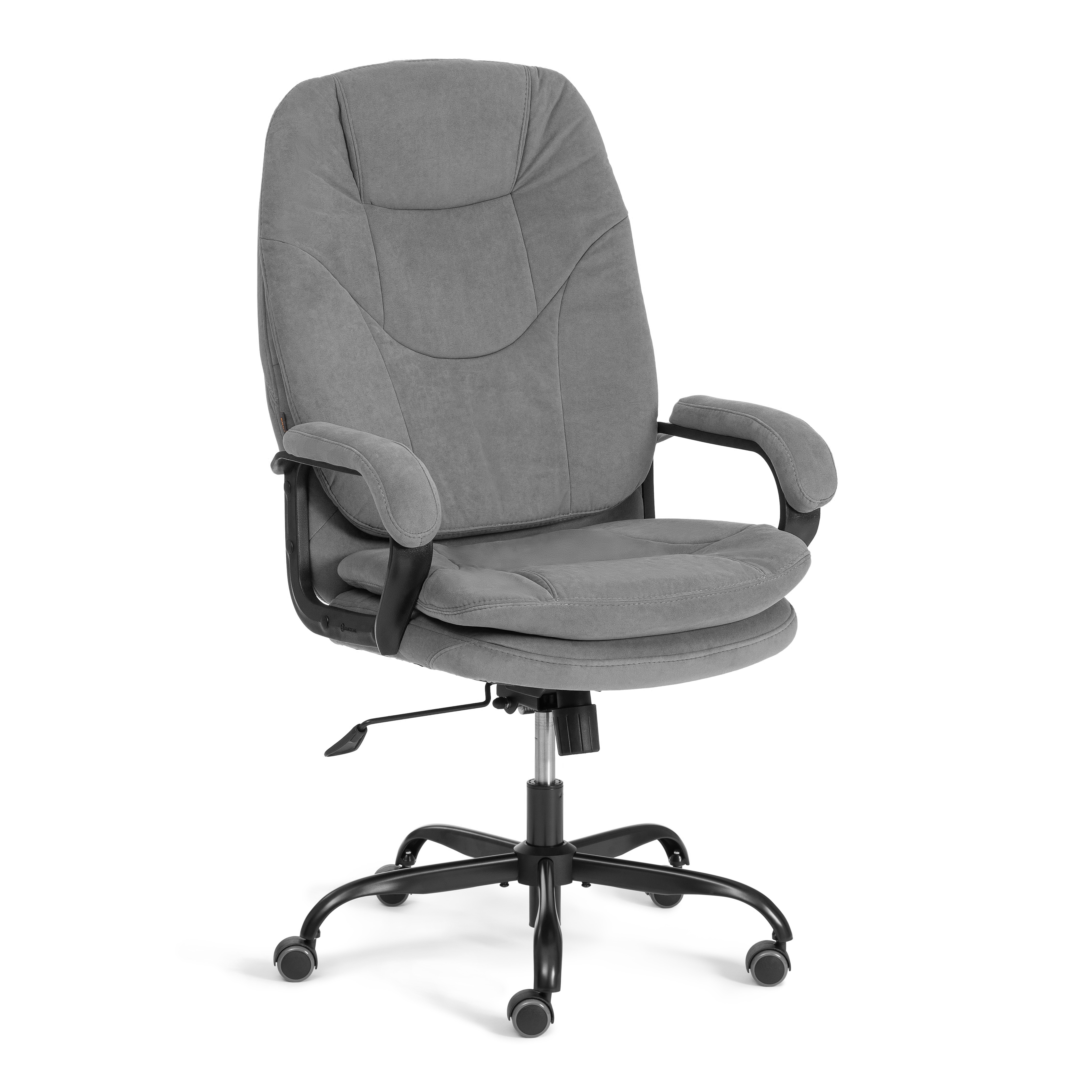 Компьютерное кресло TETCHAIR Комфорт Люкс велюр серый - фото 3