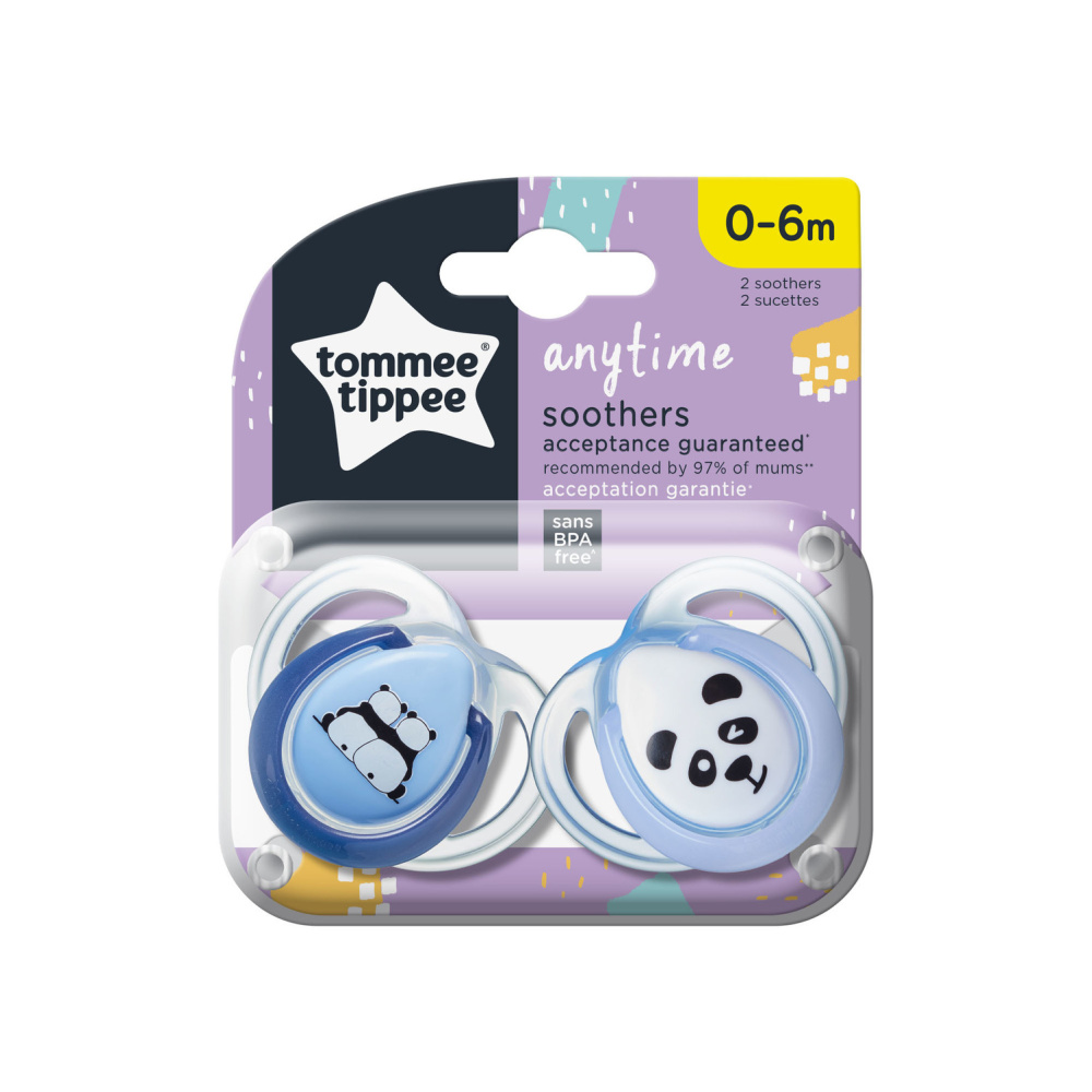 Пустышка Tommee tippee силикон от 0 мес. 2 шт. - фото 1