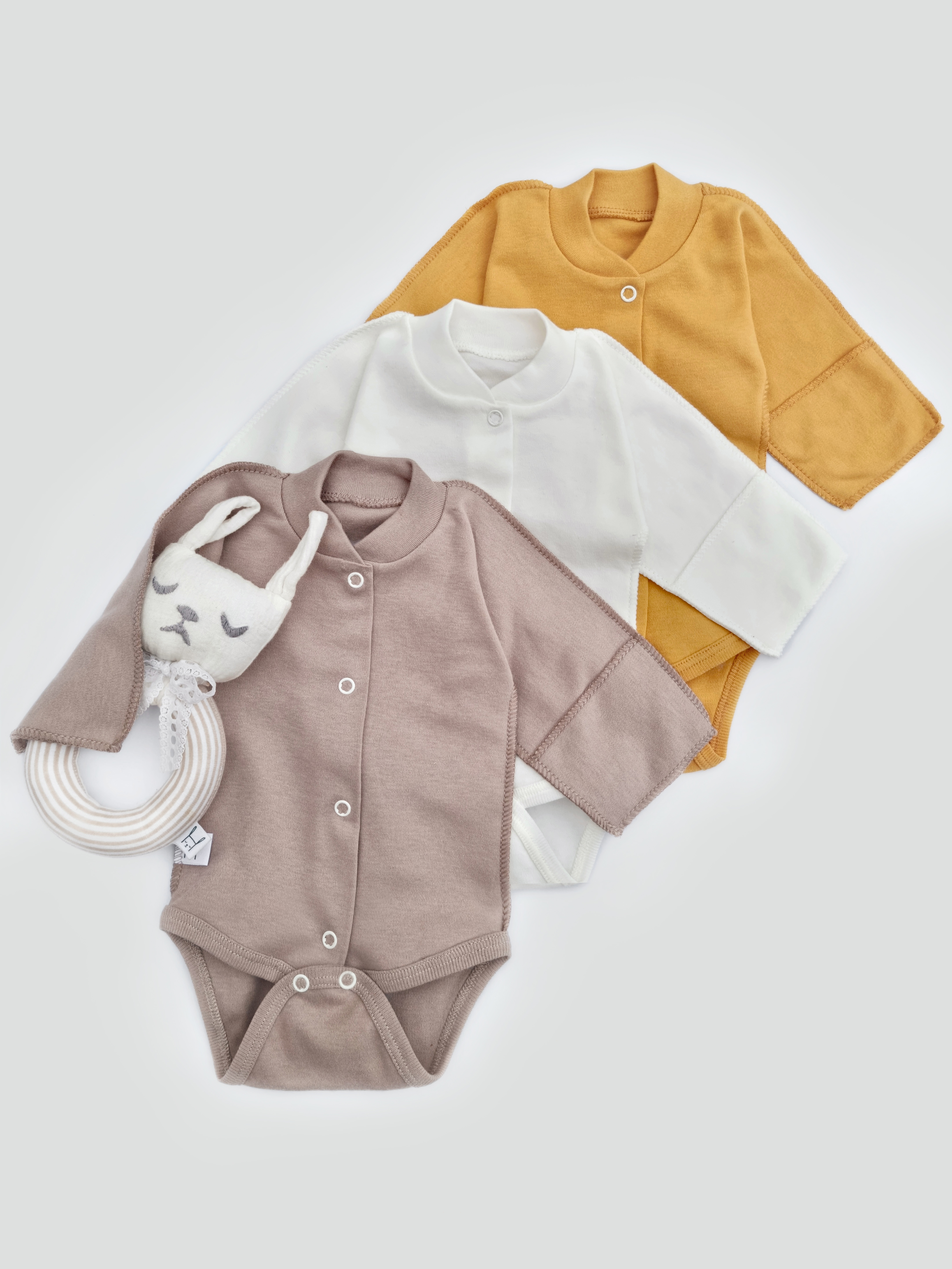 Боди 3 шт НЕЖНЕНОК бодик1 - фото 1