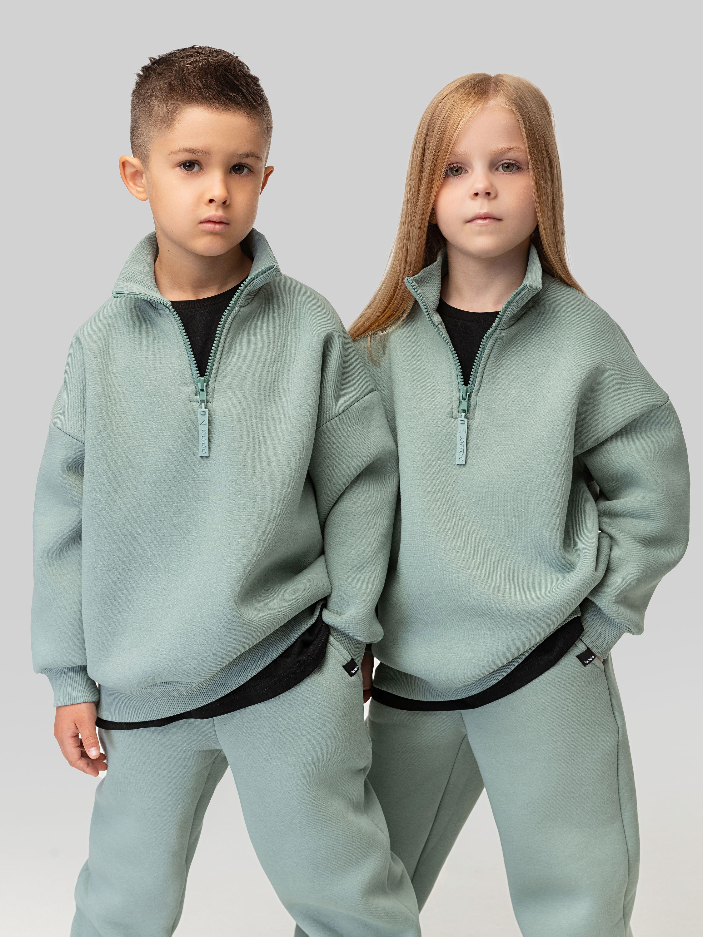 Костюм спортивный Bodo 11-599MU_серо-зеленый - фото 5