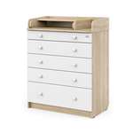 Комод пеленальный Aton Maks дуб сонома белый