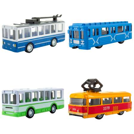 Игровой набор KiddieDrive Городской транспорт 4 шт