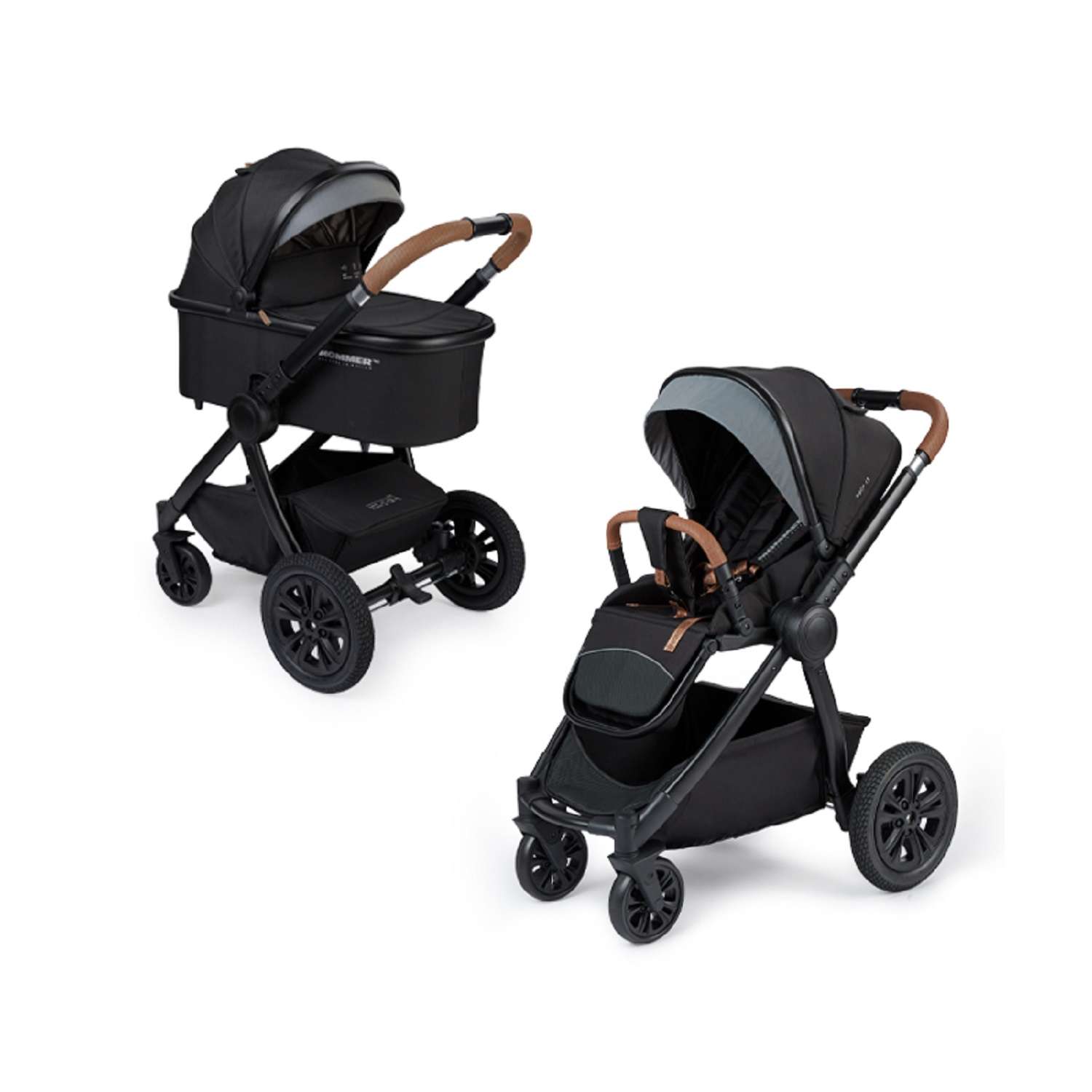 Коляска 2в1 Happy Baby Mommer Pro Black черный - фото 32