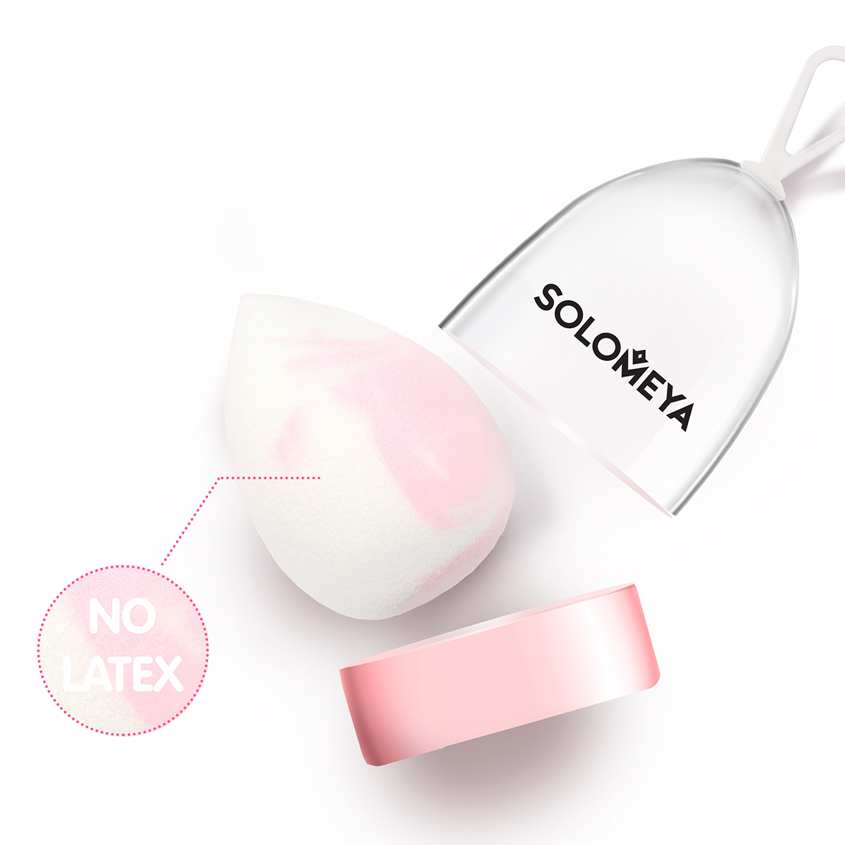 Для макияжа SOLOMEYA Двусторонний косметический спонж - фото 2