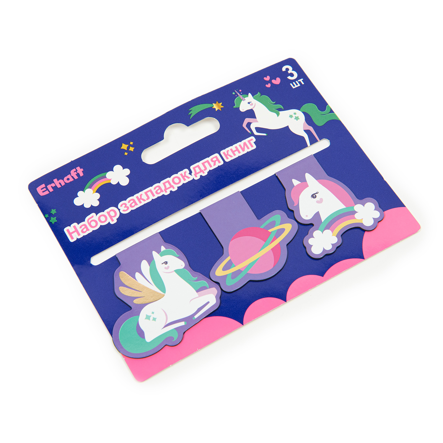 Закладка Erhaft Единорожек 3 шт. - фото 1
