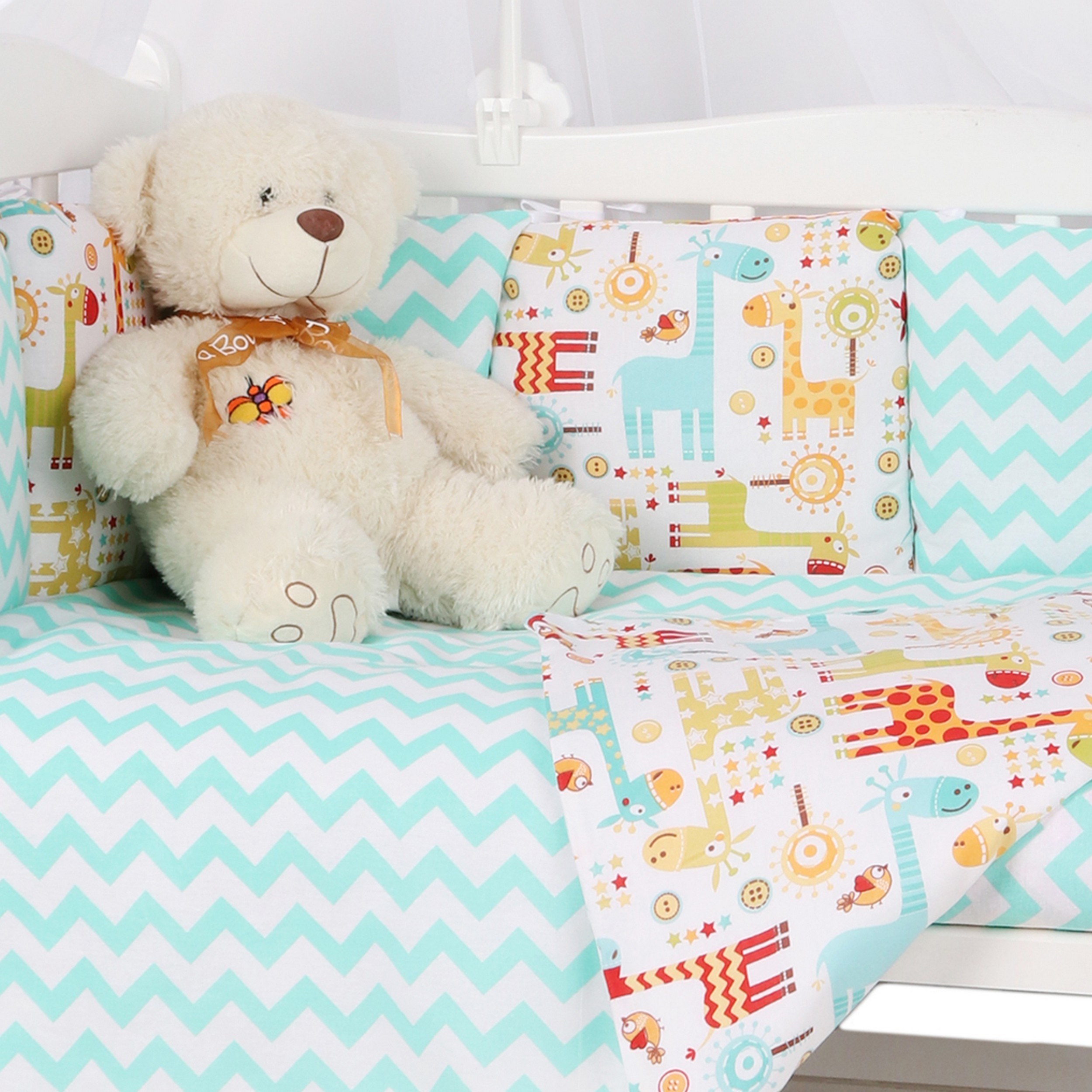 Комплект постельного белья Amarobaby Африка 8 предм. - фото 5