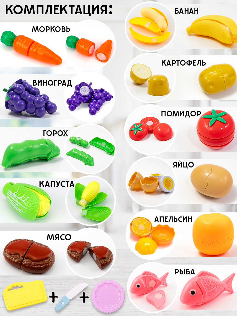 Игрушка TIPTOPOLIS Продукты 14 предм. - фото 2