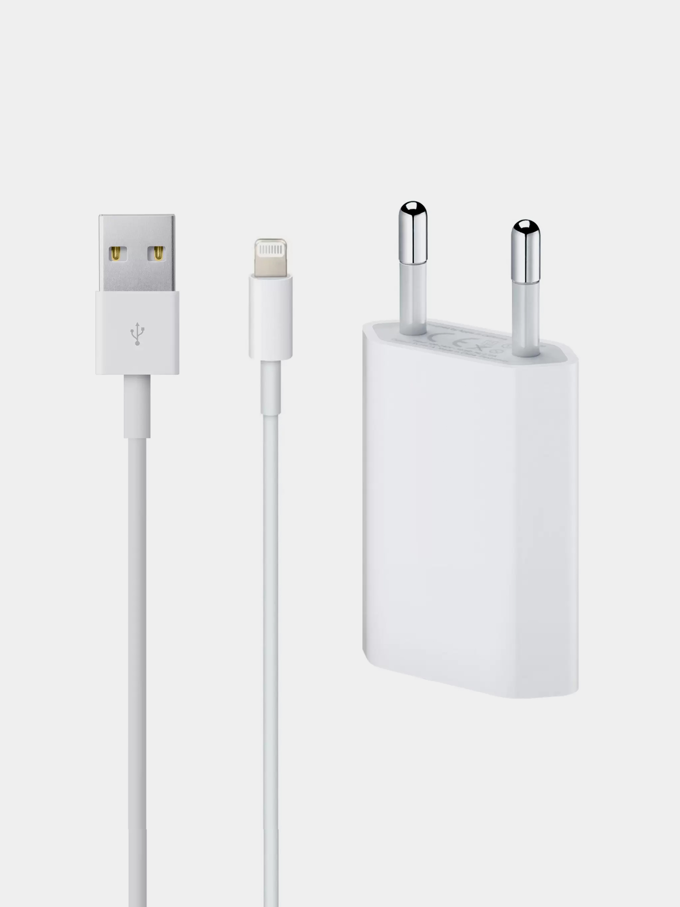 Сетевое зарядное устройство QUIVIRA кабель USB Lightning для смартфонов iphone - фото 2