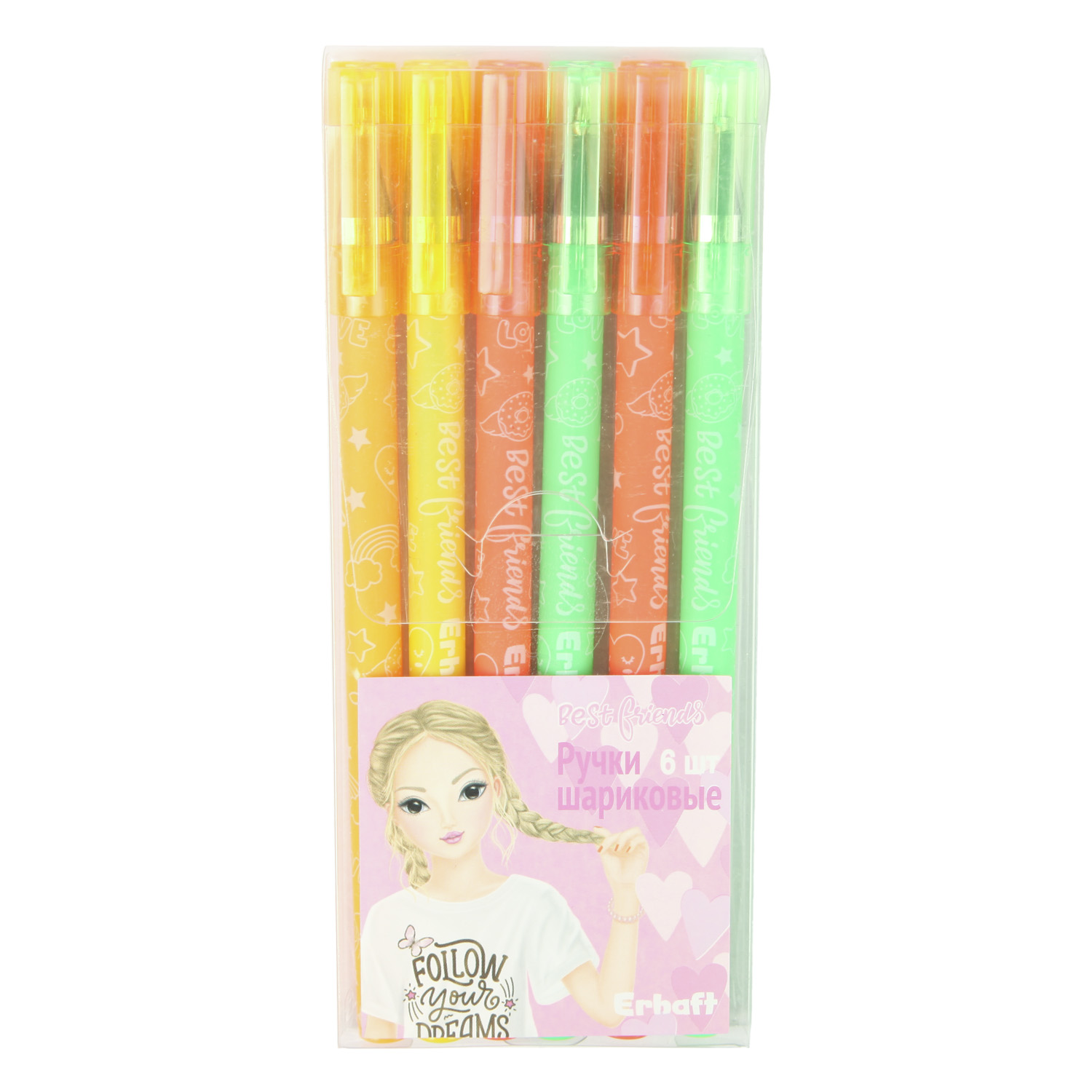Ручка шариковая Erhaft 6 шт. - фото 1