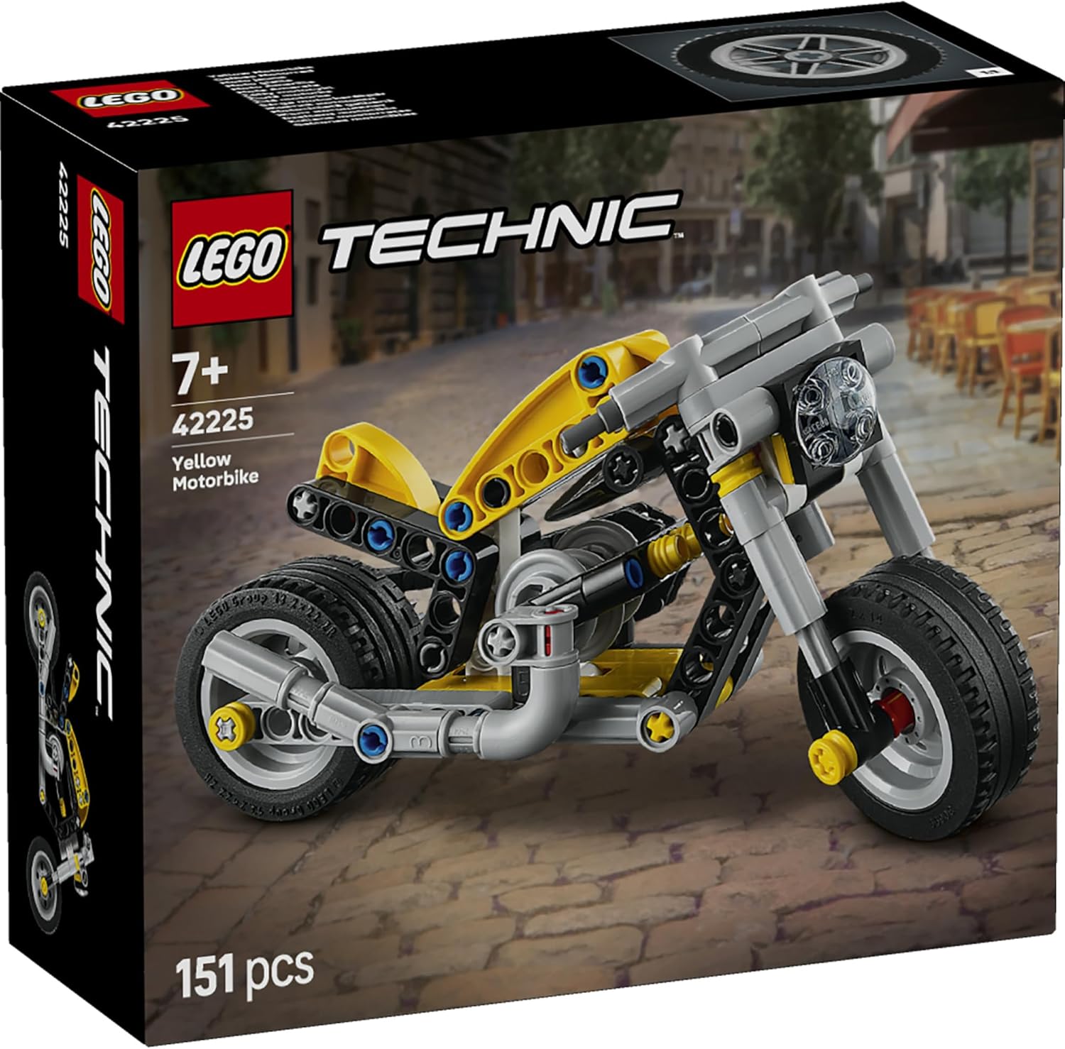 Конструктор LEGO Technic Желтый мотоцикл 151 дет. - фото 3
