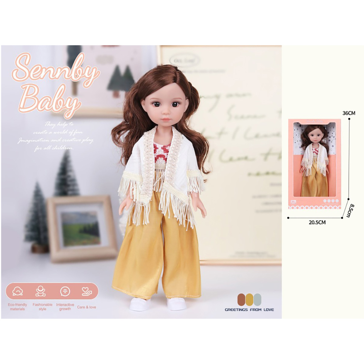 Кукла классическая Veld Co высота 36 см 136524 - фото 9