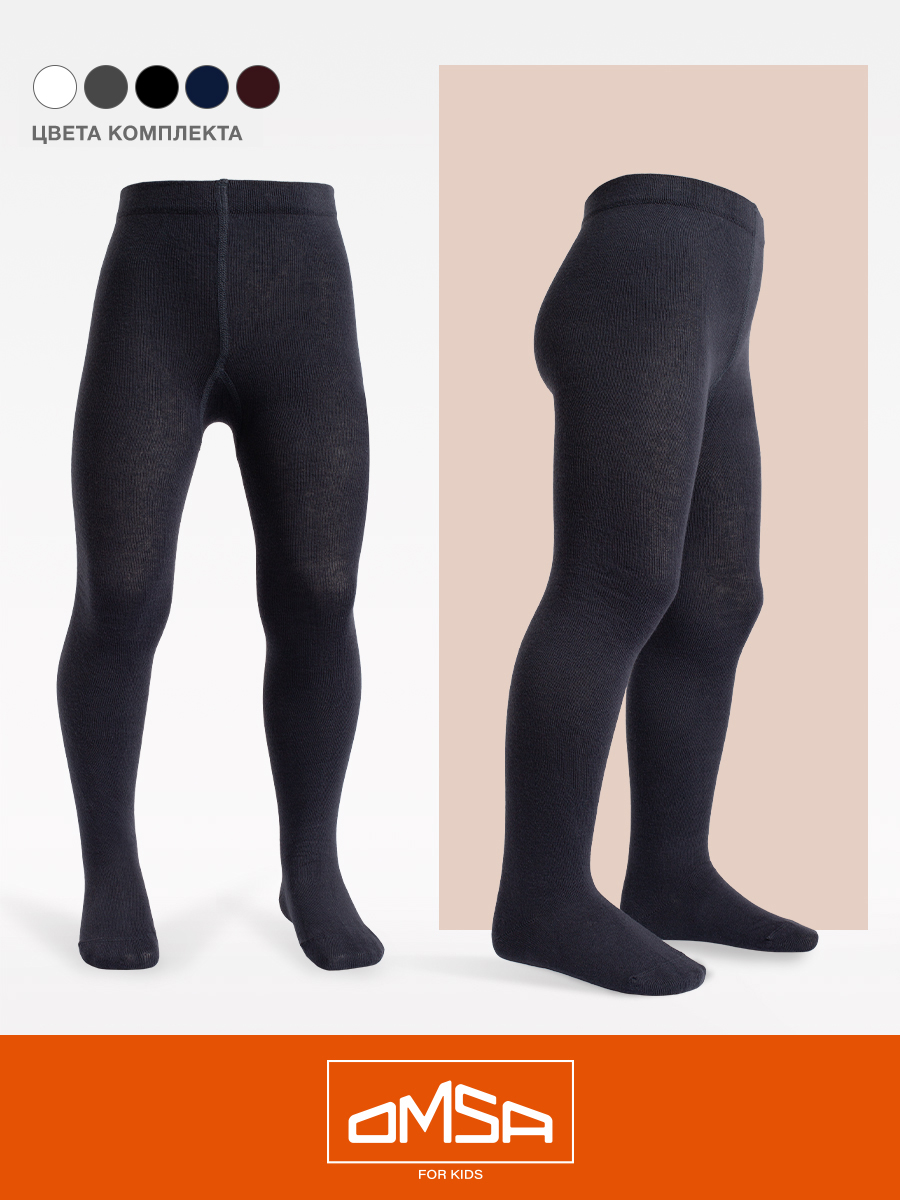 Колготки 5 пар Omsa Collant 11С01-1 Bianco/Blu/Bordo/Grigio/Nero.кмп.5 - фото 3