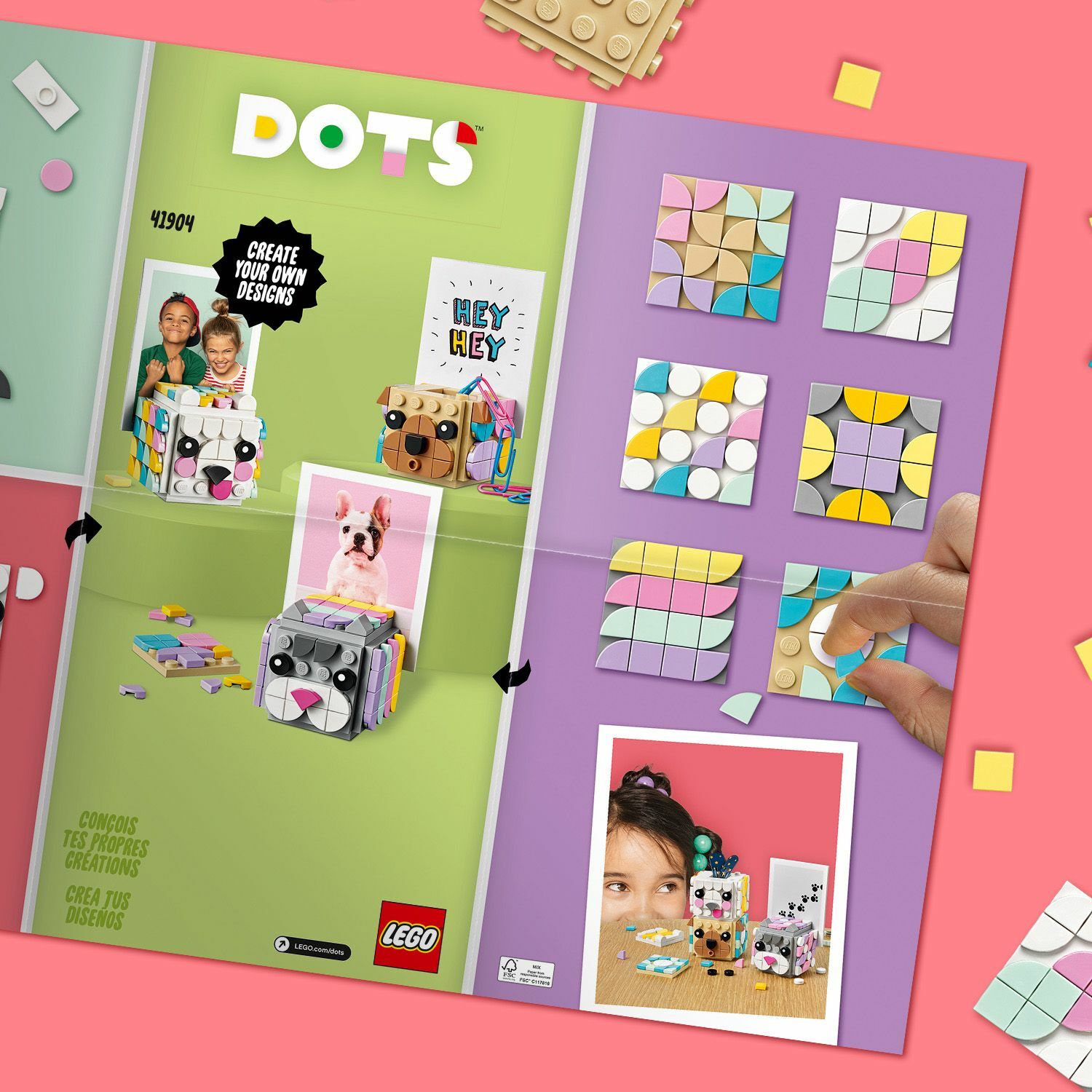 Конструктор LEGO DOTS Подставки для фото Животные - фото 13