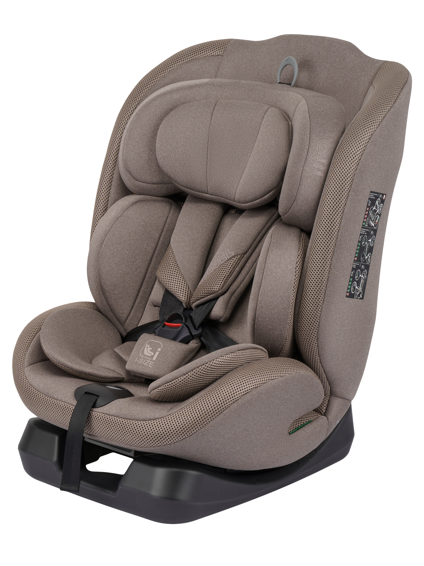 Автокресло Indigo Diesel I-SIZE, группа 0/1/2/3 0+/1/2/3 (0-36 кг) бежевый - фото 12