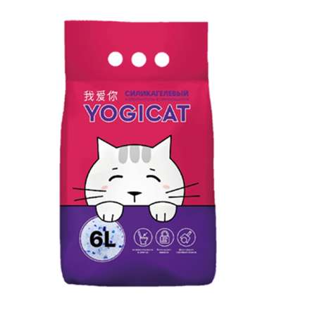 Наполнитель YOGICAT 6 л силикагелевый