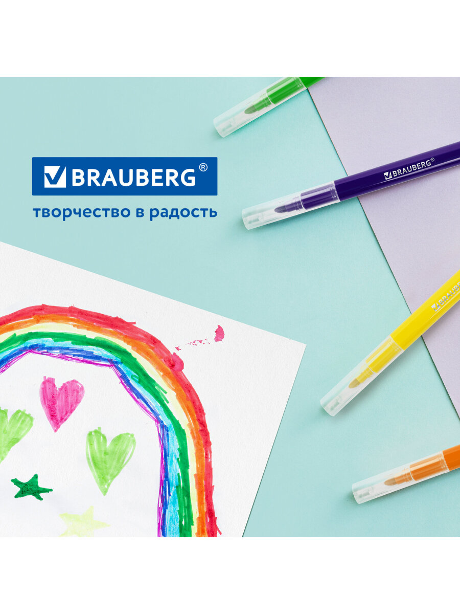 Фломастеры Brauberg 12 цв. - фото 5