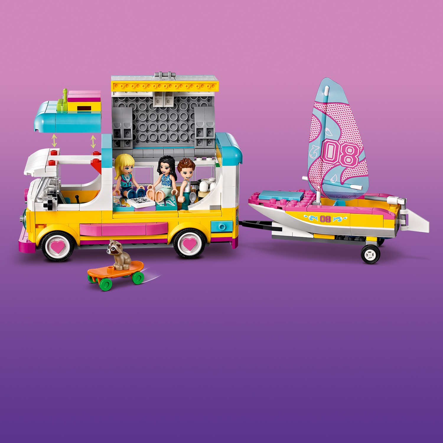 Конструктор LEGO Friends Лесной дом на колесах и лодка - фото 5
