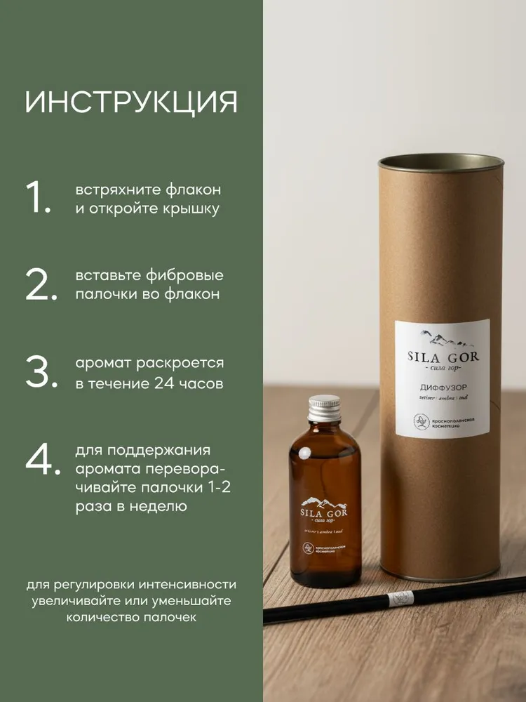 Аромадиффузор Краснополянская косметика Ветивер амбра - фото 6