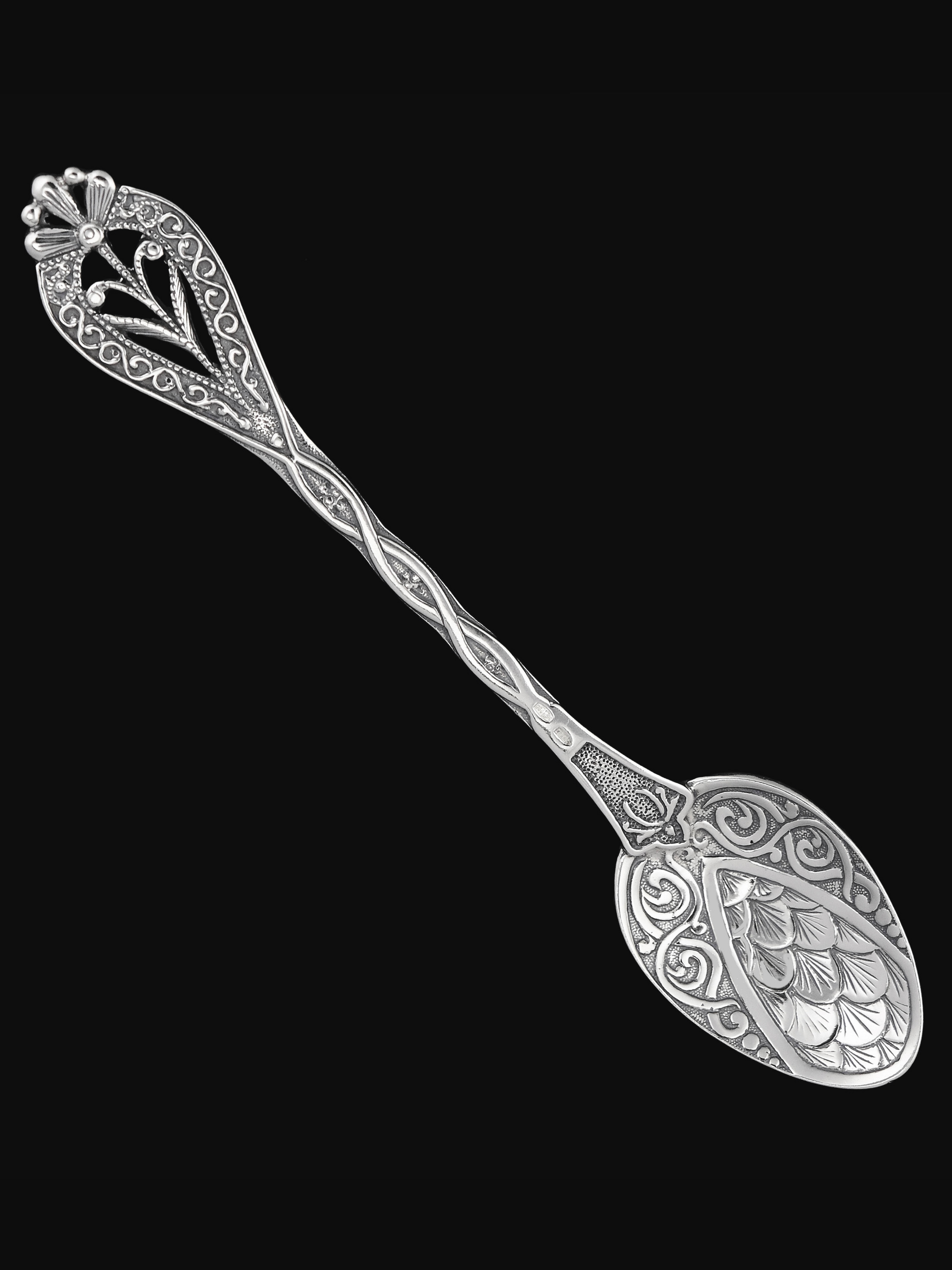 Серебряная ложка Serebro Store Цветочек - фото 5