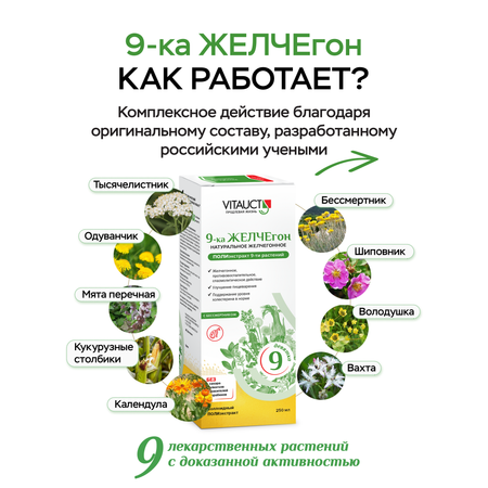 БАД VITAUCT 9-ка ЖЕЛЧЕгон