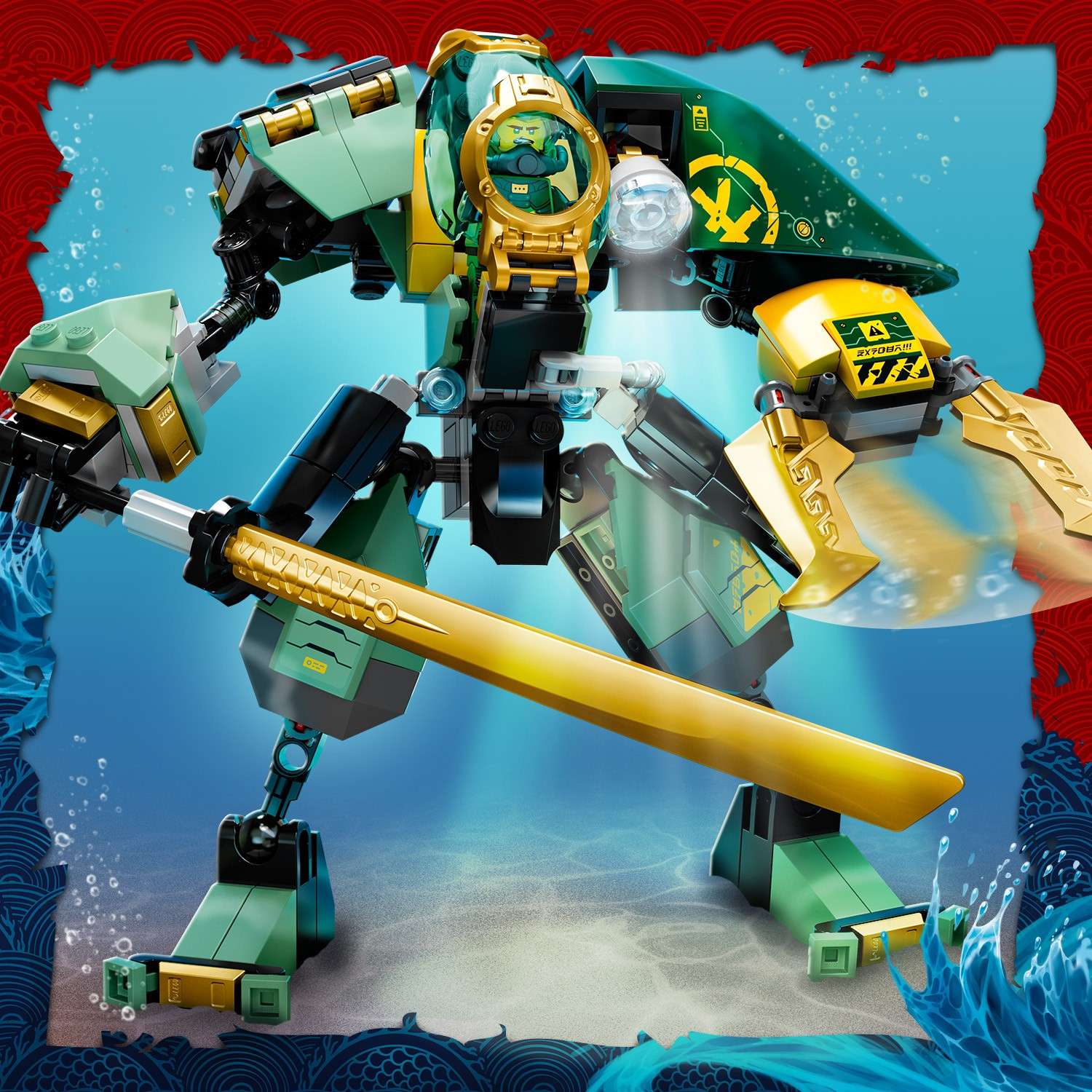 Конструктор LEGO NINJAGO Водный робот Ллойда блочный - фото 9