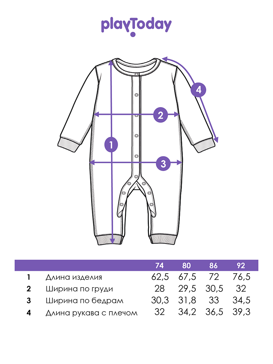 Комбинезоны 3 шт PlayToday 12624020 - фото 5