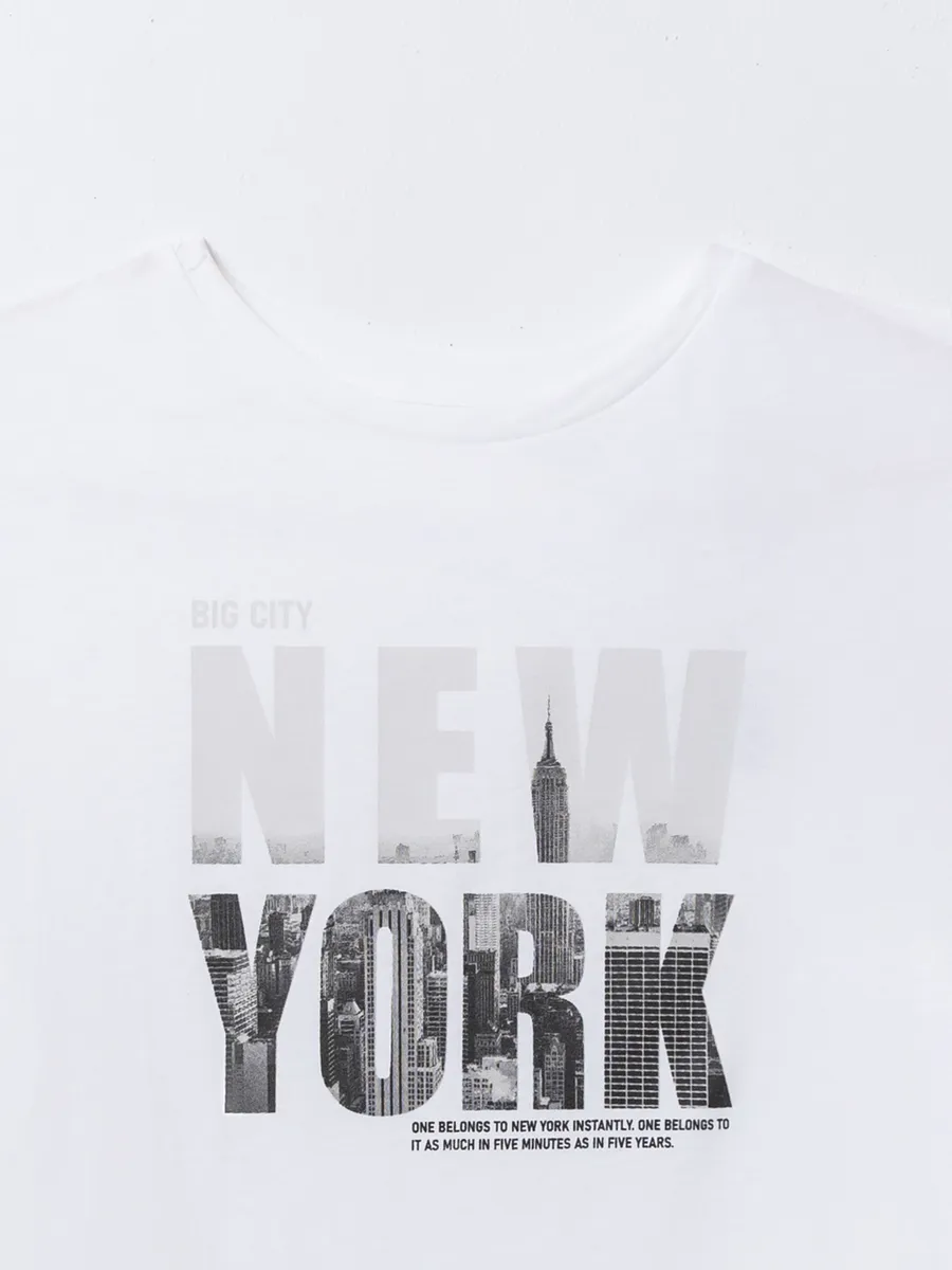 Футболка Mark Formelle (Марк Формэль) 113451/белый +печать4 - фото 7