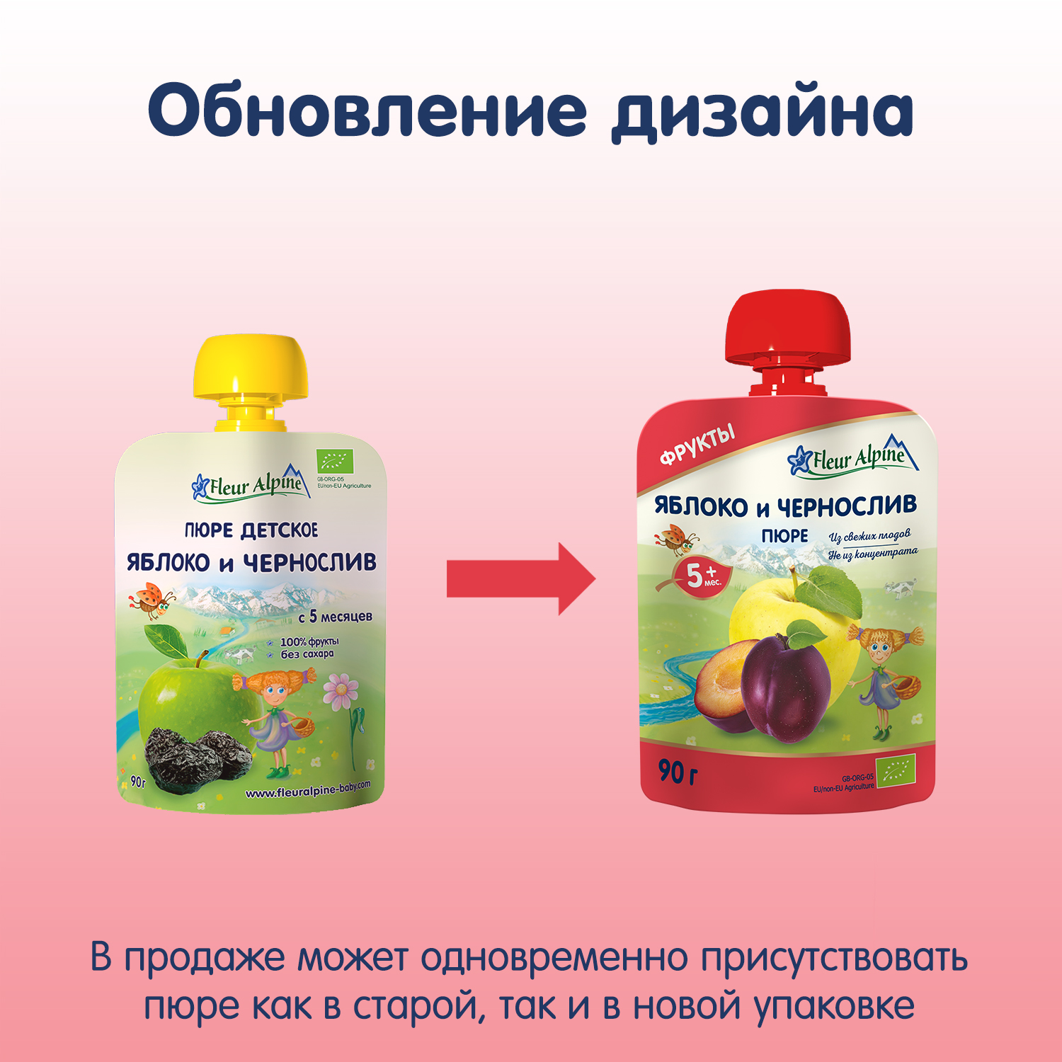 Пюре Fleur Alpine Яблоко-чернослив с 5 мес 90 г - фото 9