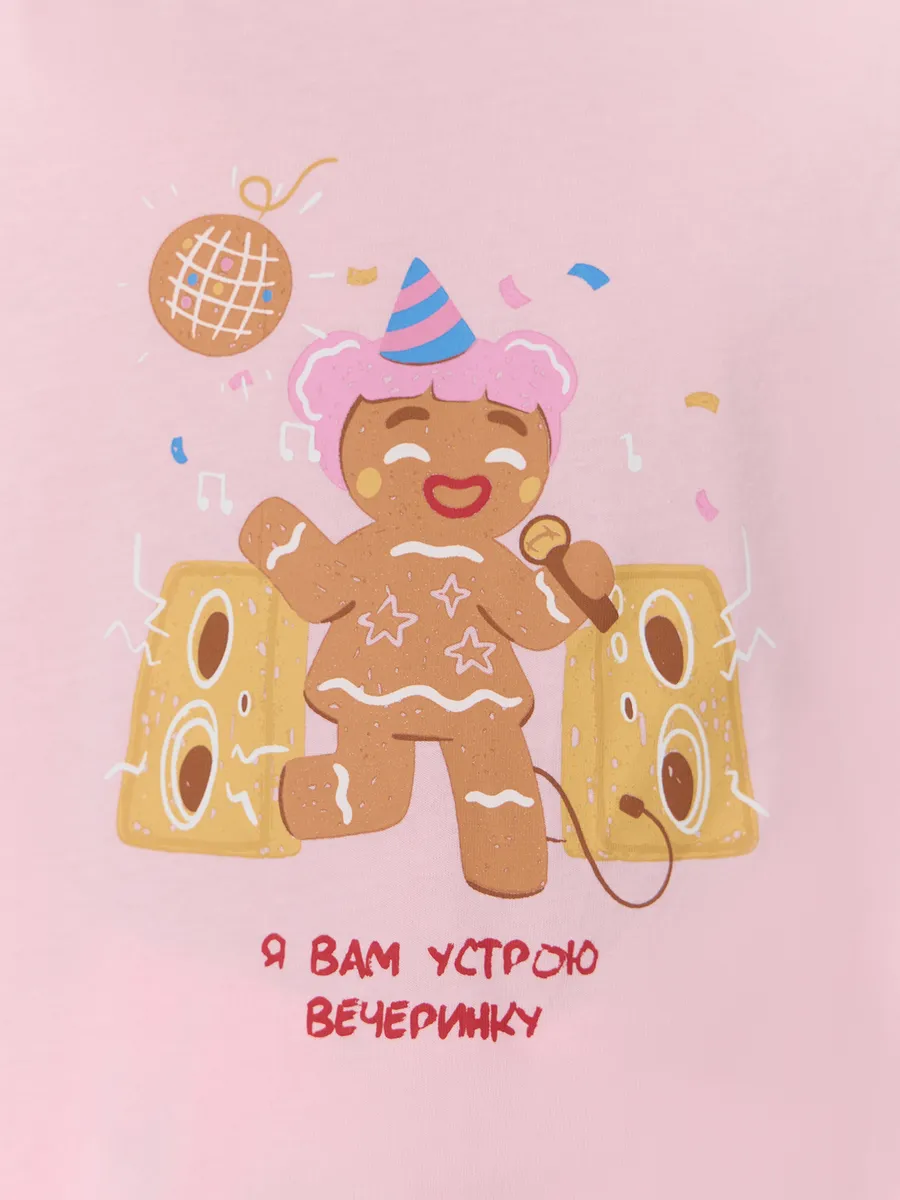 Пижама Mark Formelle (Марк Формэль) 567755/розовая сказка +печенье на розовом - фото 8