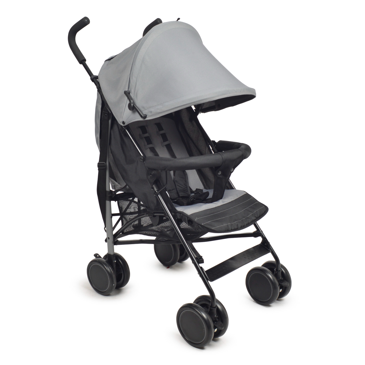 Коляска прогулочная BabyGo Ellipse New серый - фото 1