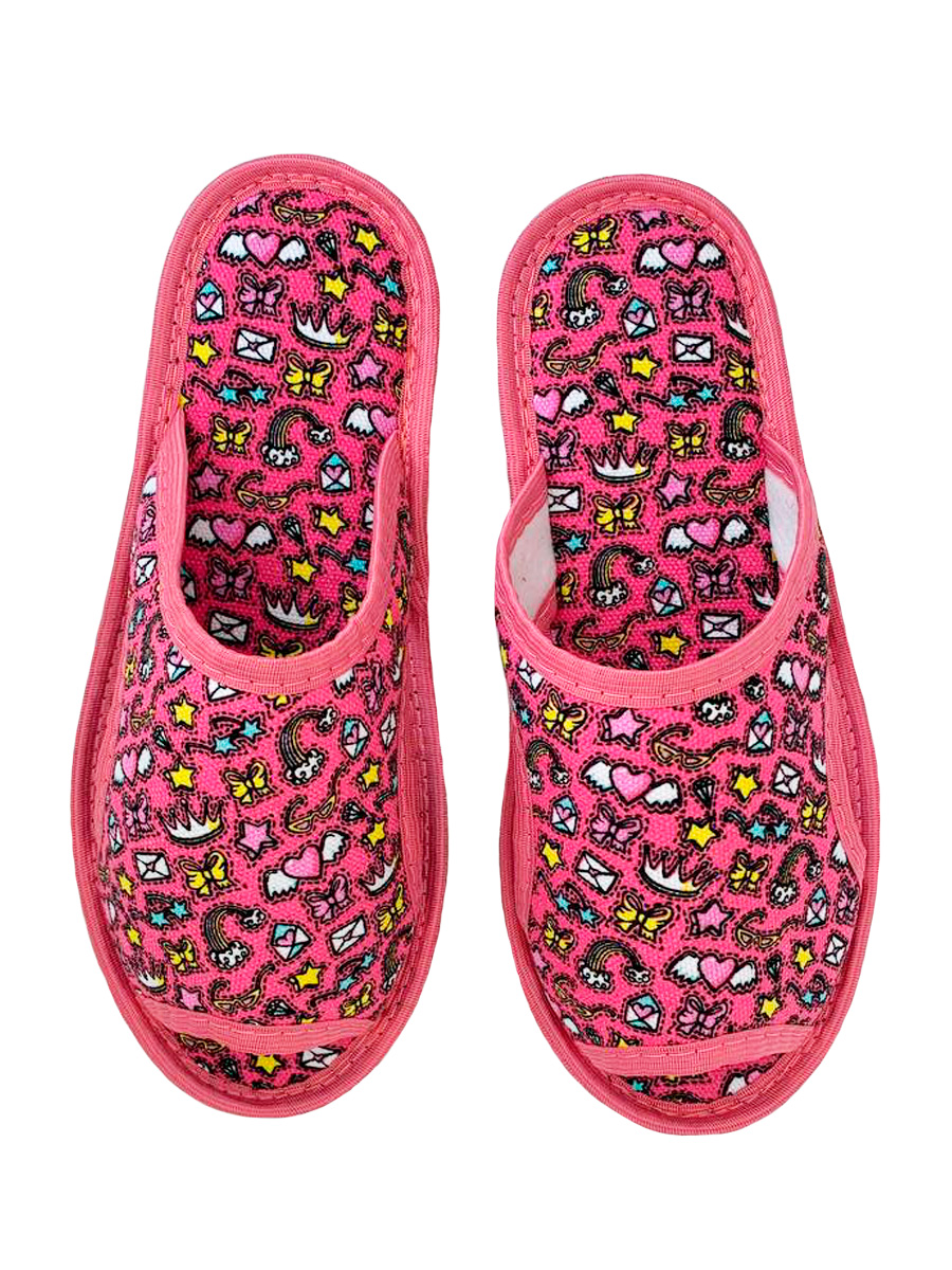 Тапочки IVShoes С-6ЖТПО-МР/короны/розовый - фото 5