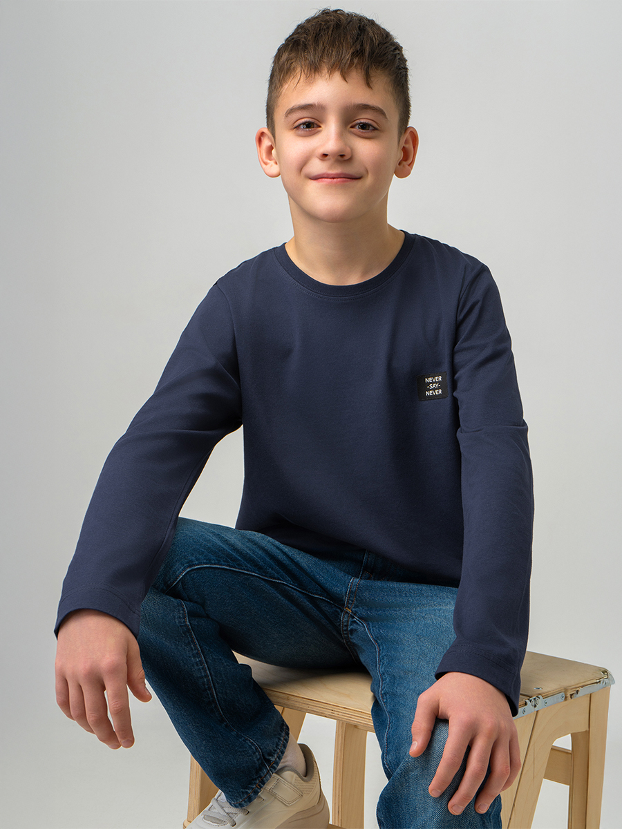 Лонгслив BONITO KIDS SS6096т.синий - фото 1