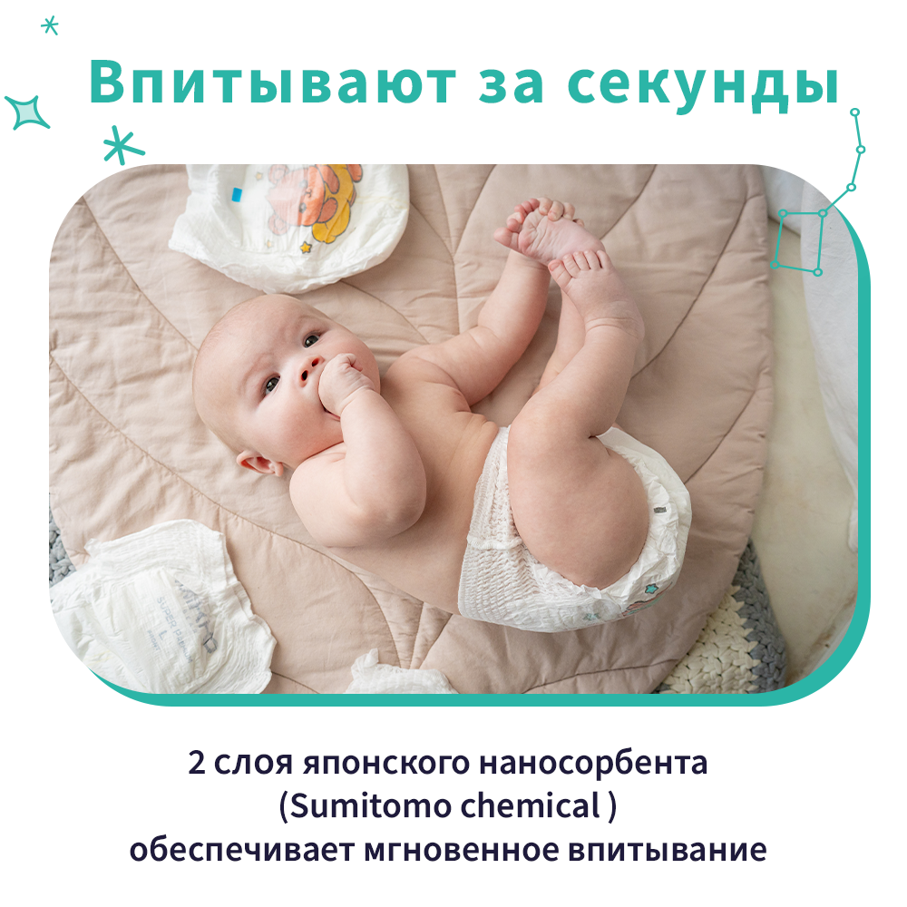 Трусики Mikko Bear Premium M (6-10 кг) 62 шт. - фото 9