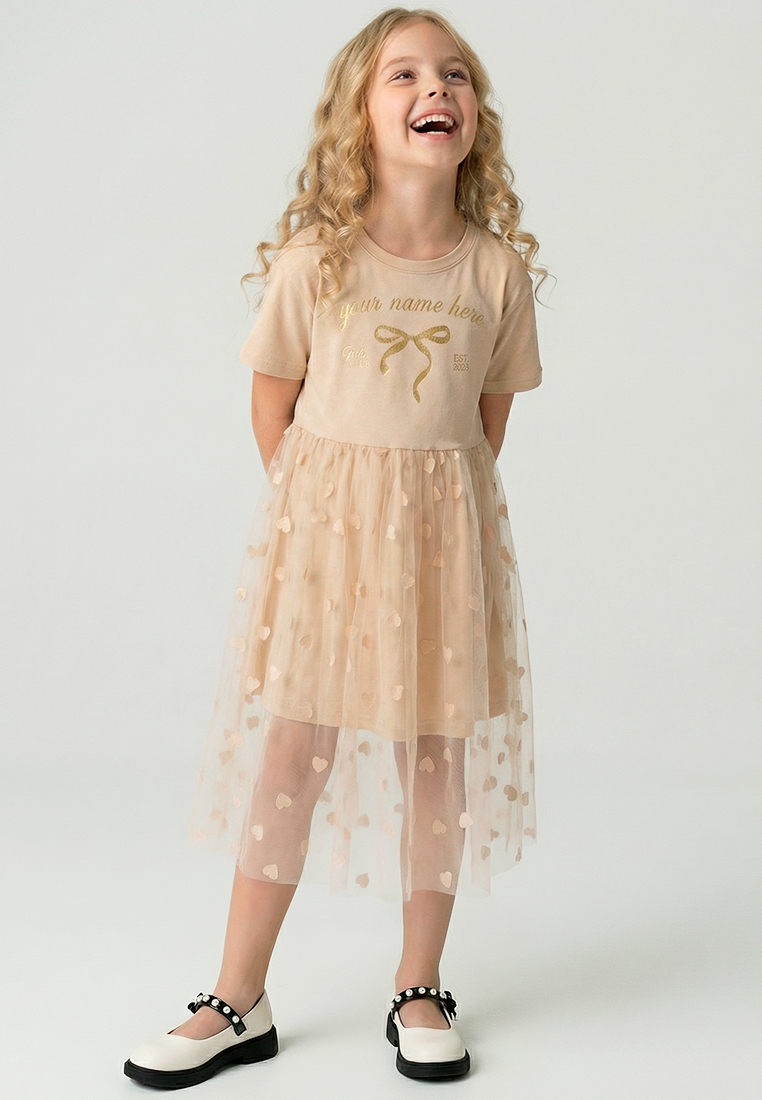 Изображение товара Платье для девочки YOULALA 146 нарядное из хлопка с фатином