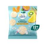 Мини-хлебцы ФрутоНяня рисовые с яблоком и мультифруктовым соком Мультифруктовый микс 30г