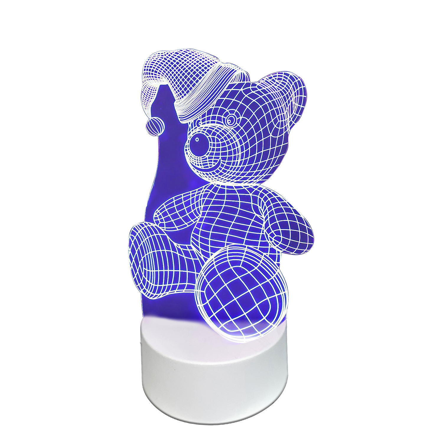 Светильник MINI-TOYS Мишка в шапочке LED RGB - фото 1
