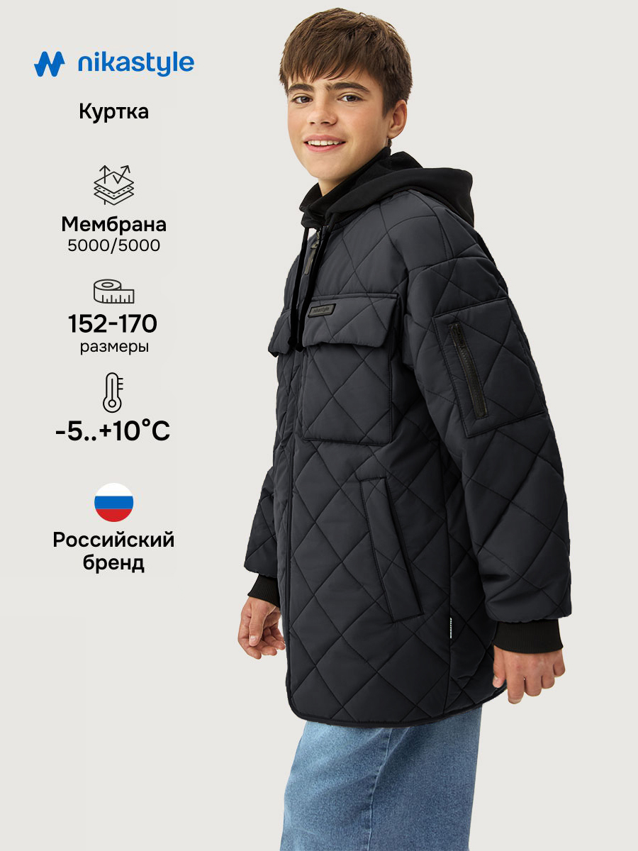 Куртка NIKASTYLE 4м4926 черный - фото 2