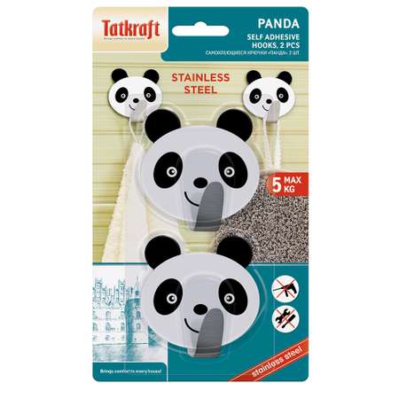 Крючок Tatkraft Panda самоклеющийся 2 шт
