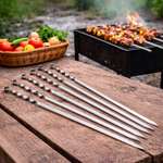 Шампур ё 450*10*1.0мм угловой с витком 1шт